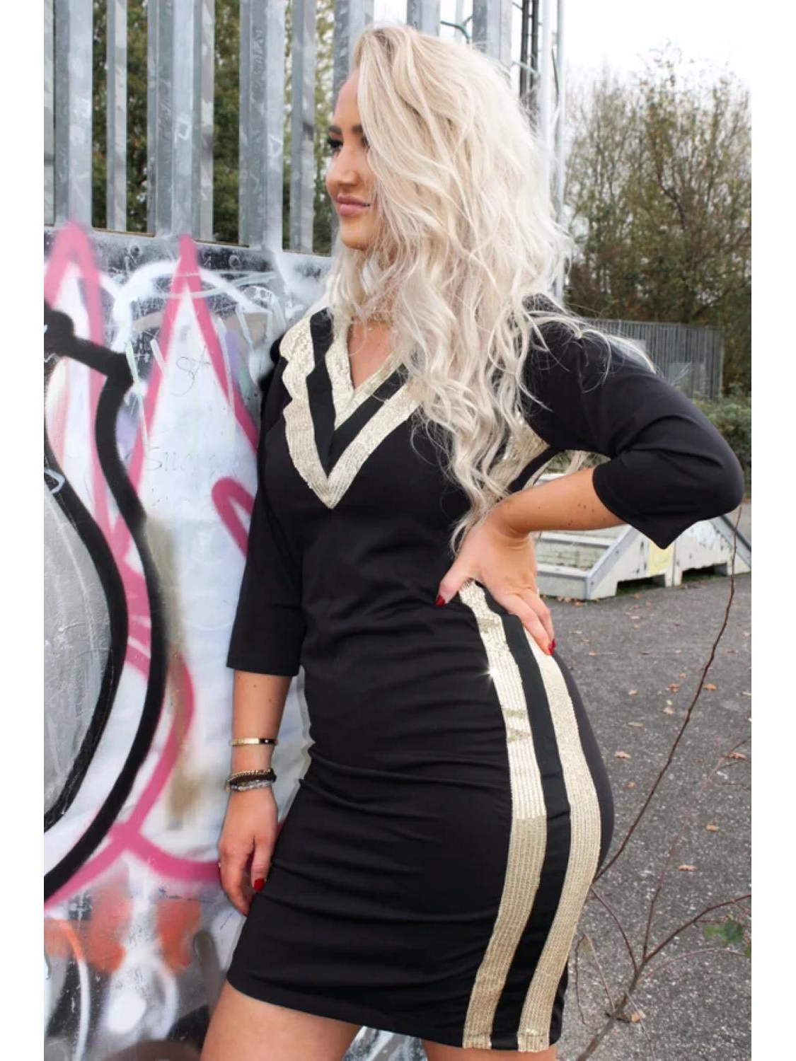 The Dezzy Factory Vera jurk | goud