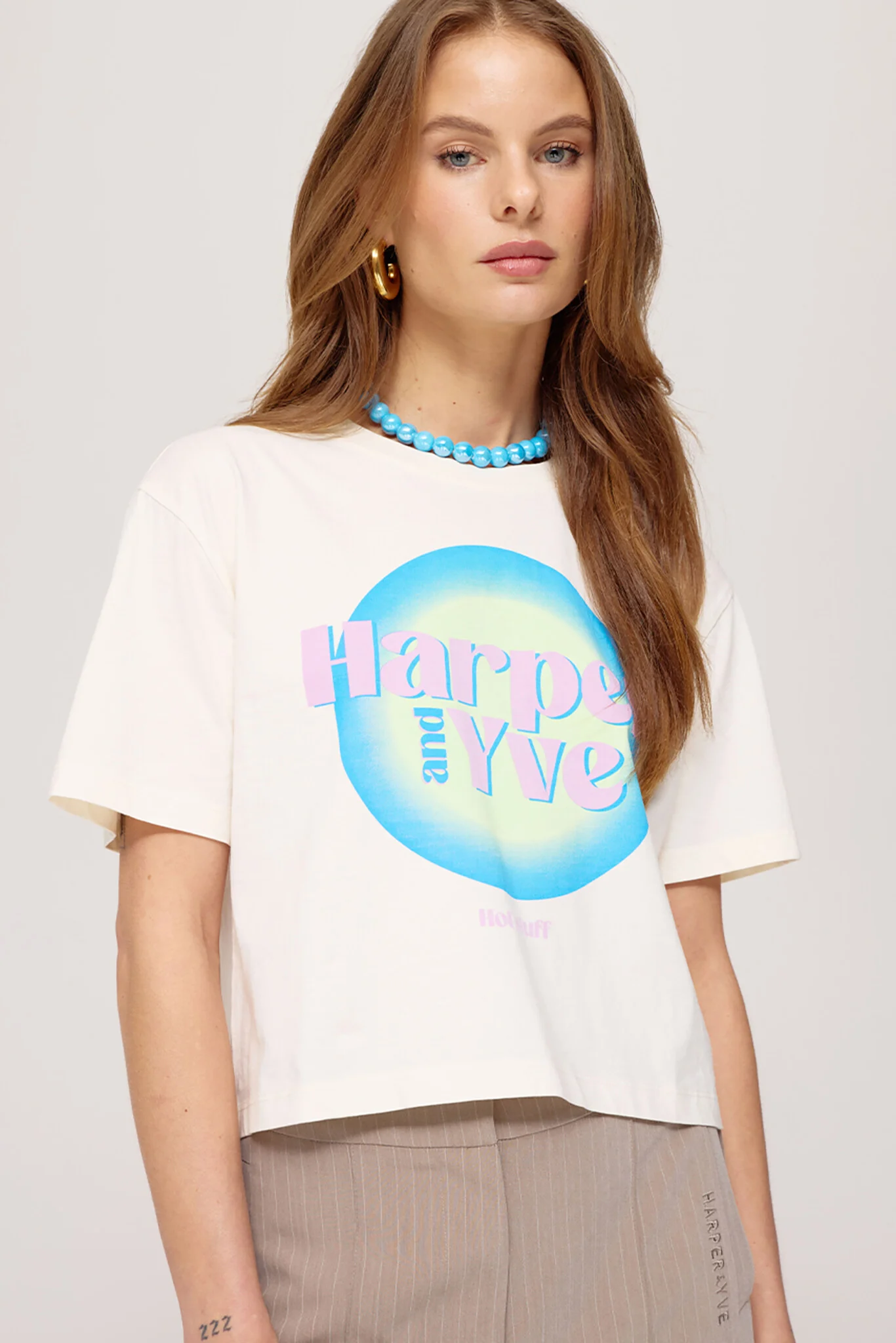Harper & Yve Ss25y308 t-shirt hotstuff cropped