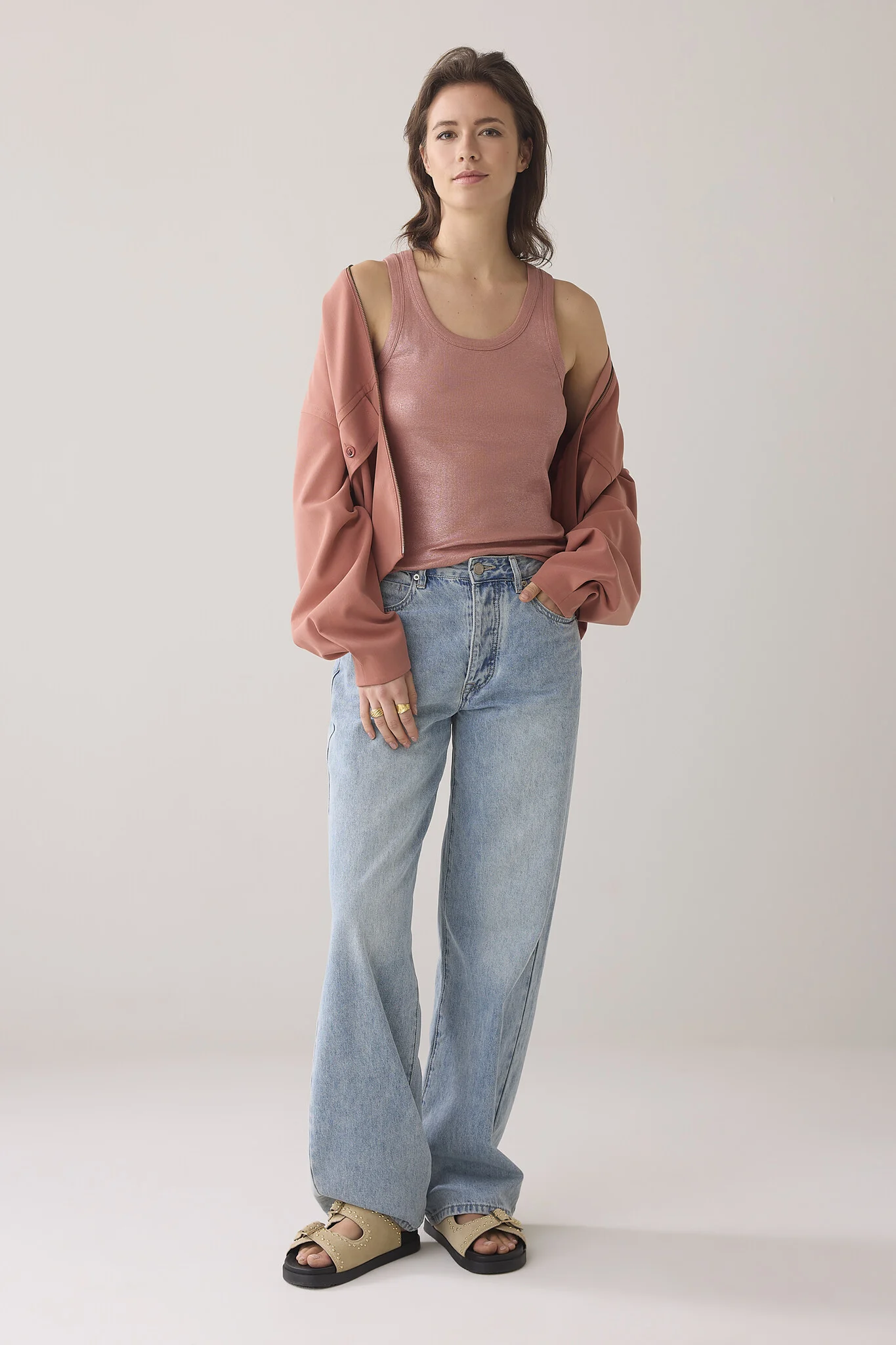 Summum 3s4873-5138 rib tanktop cotton rib