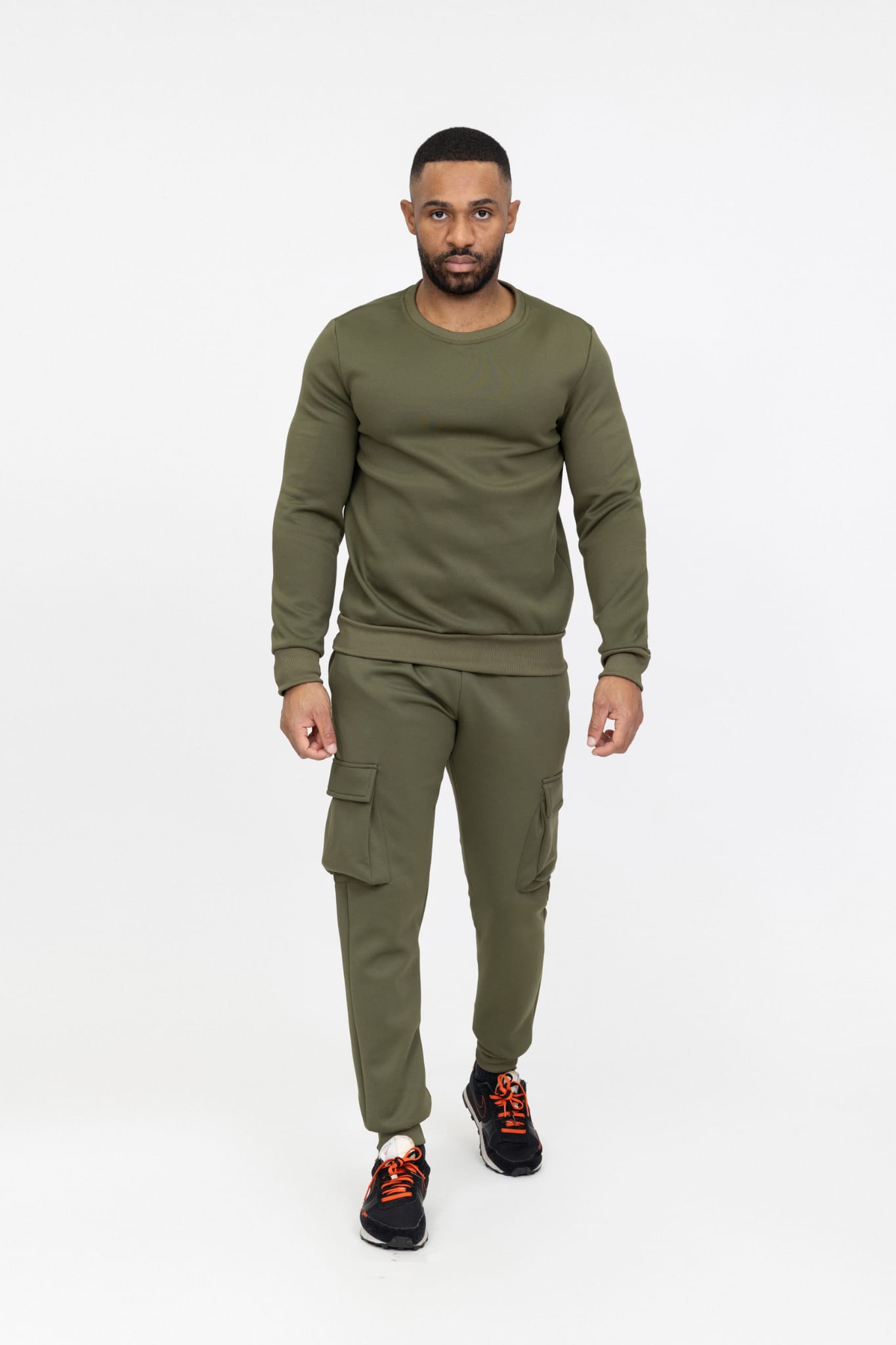 Zayne Milano heren joggingspak kaki style-italie