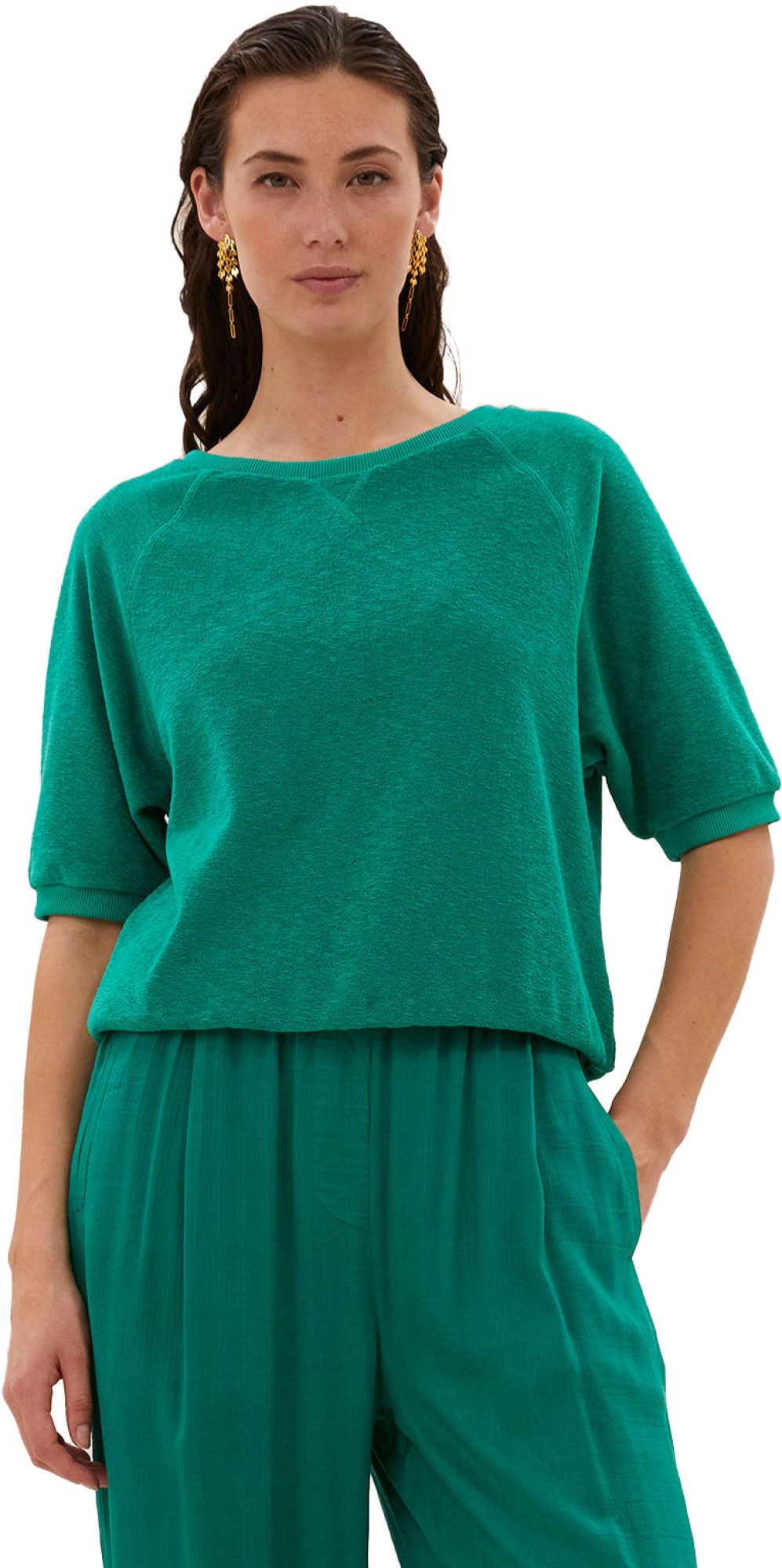 By-Bar Amsterdam Neva slub top green lake
