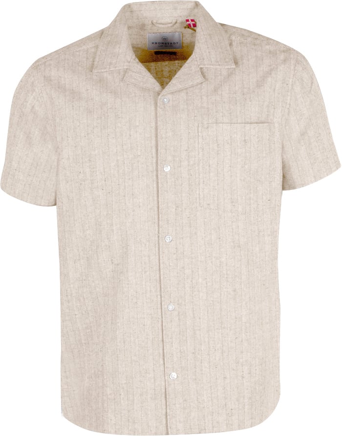 Kronstadt Ks20003 ksatlanta ss loose shirt feather grey