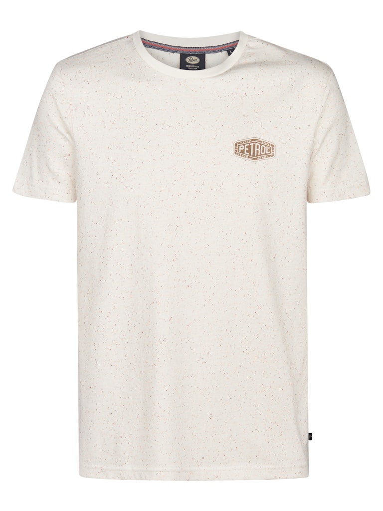 Petrol Industries men t-shirt ss classic print m-1050-tsr614 0112 seashell