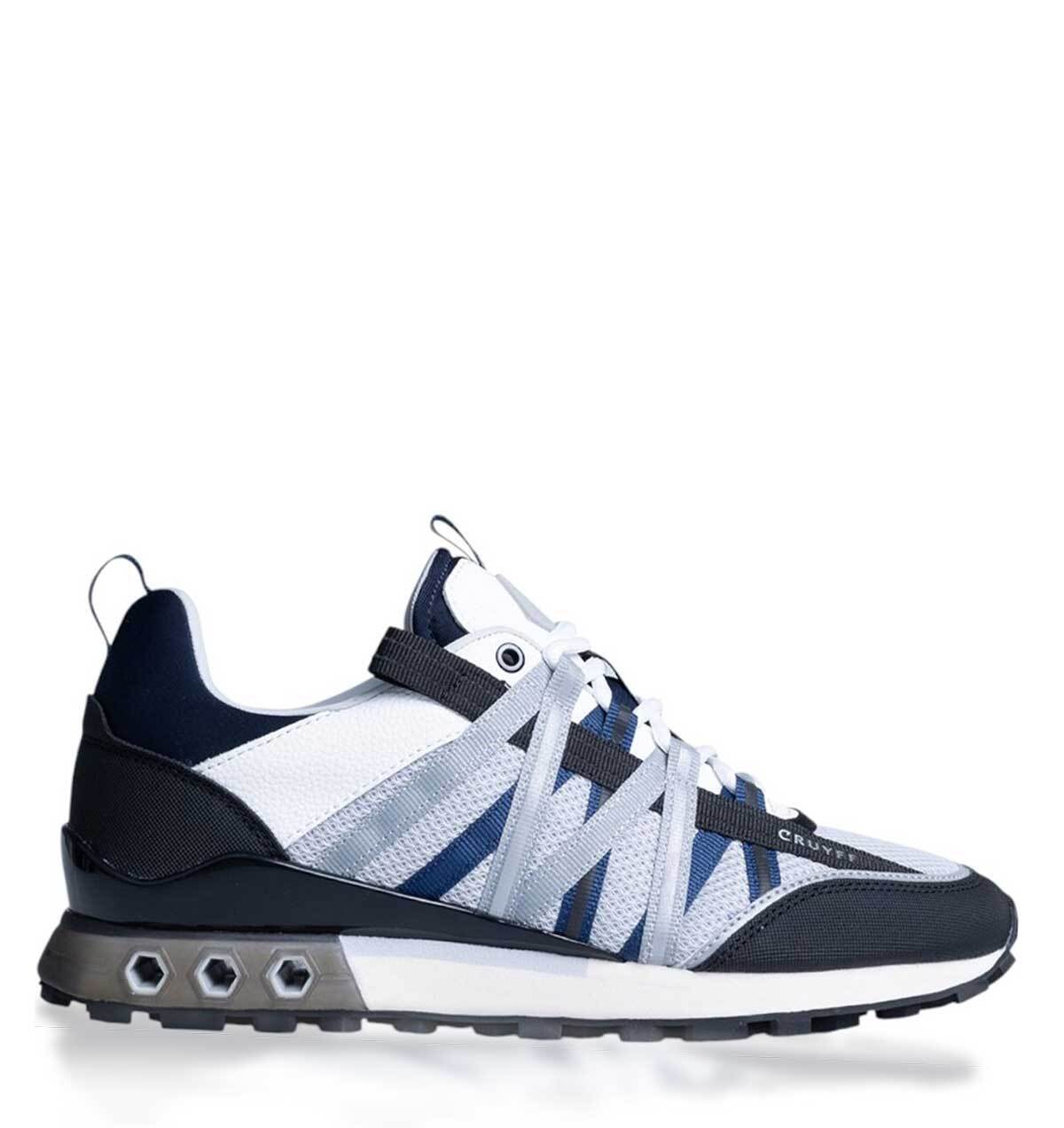Cruyff Fearia hex tech navy/lt. grey lage sneakers heren