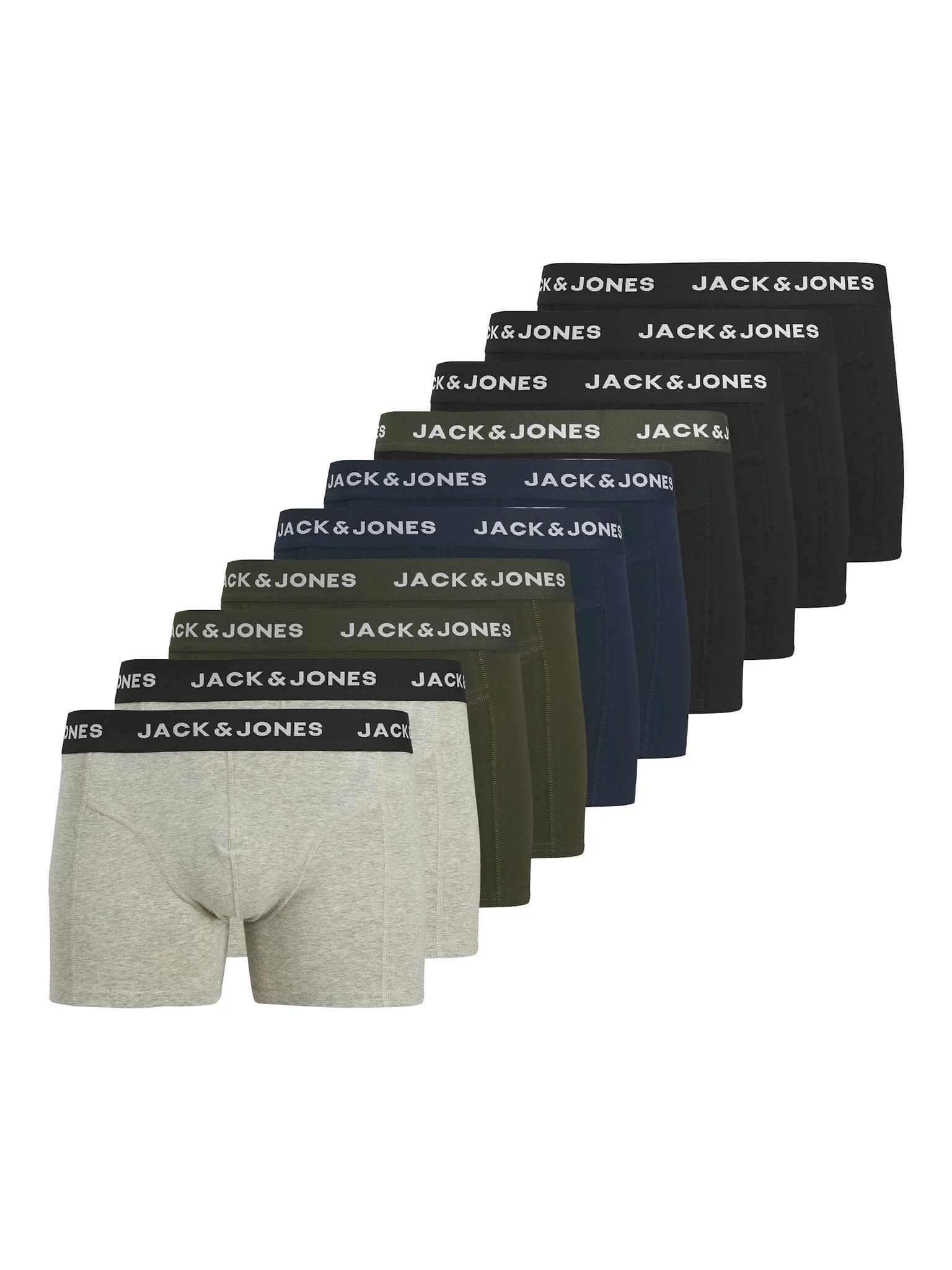 Jack & Jones Heren boxershorts trunks jacbenja 10-pack color