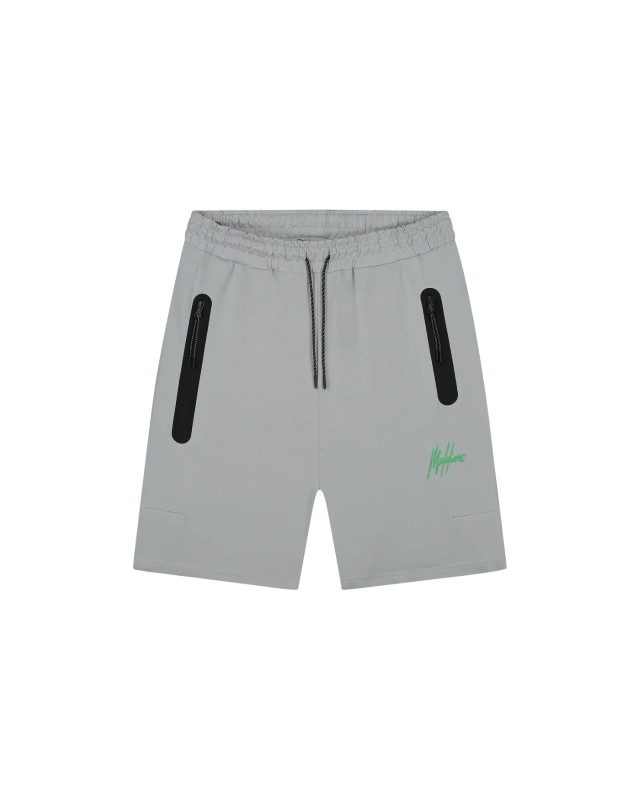 Malelions Sport counter shorts grey/green ms2-ss25-09-147
