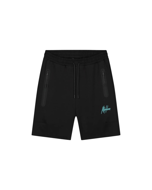 Malelions Sport counter shorts black/turquoise ms2-ss25-09-924