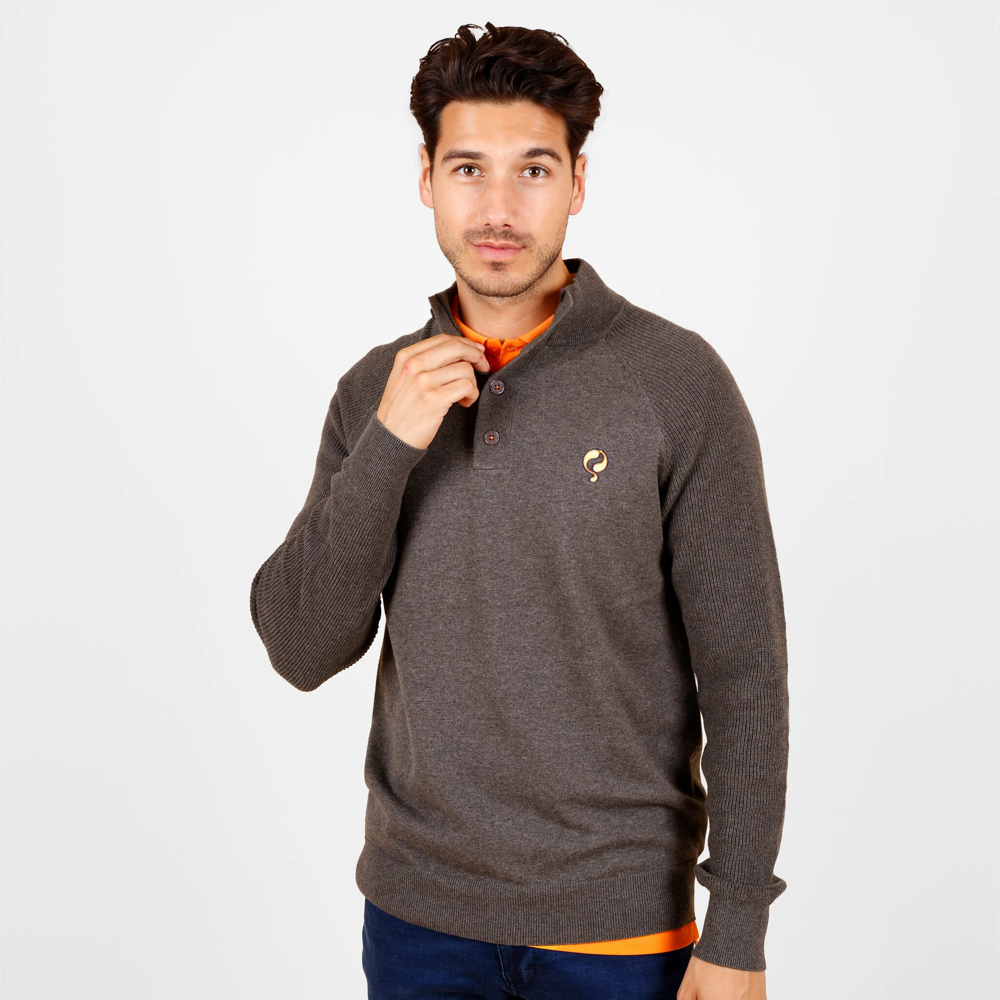 Q1905 Trui oldehove dark melange
