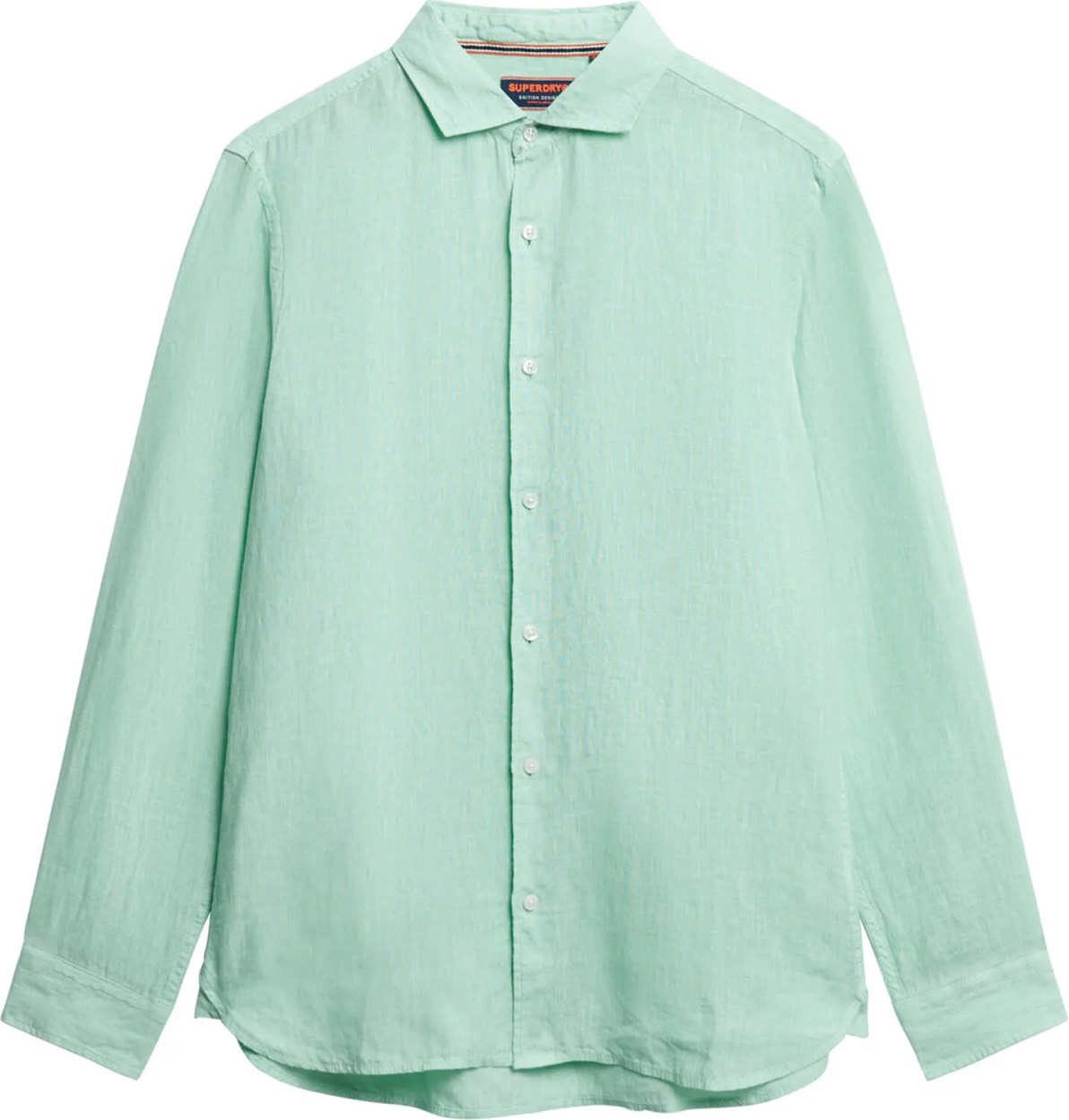Superdry Linnen overhemd ls mint