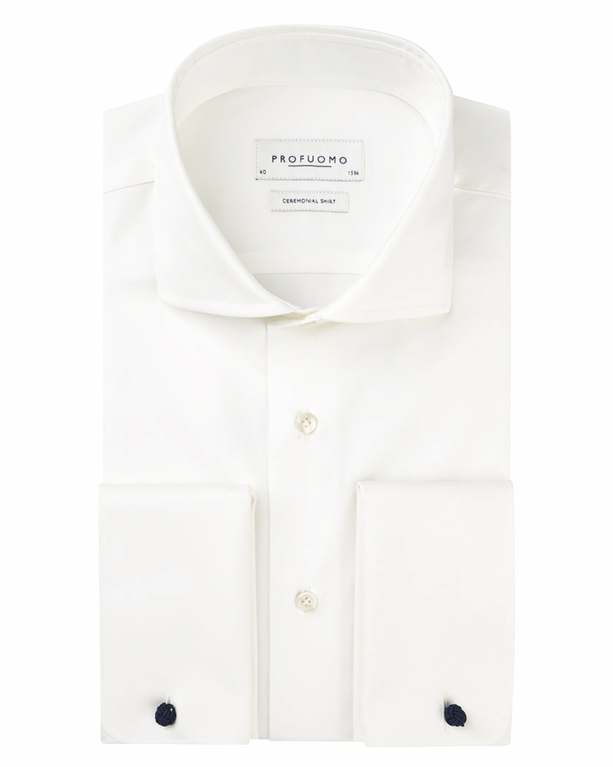 Profuomo Sky blue slim fit trouw overhemd