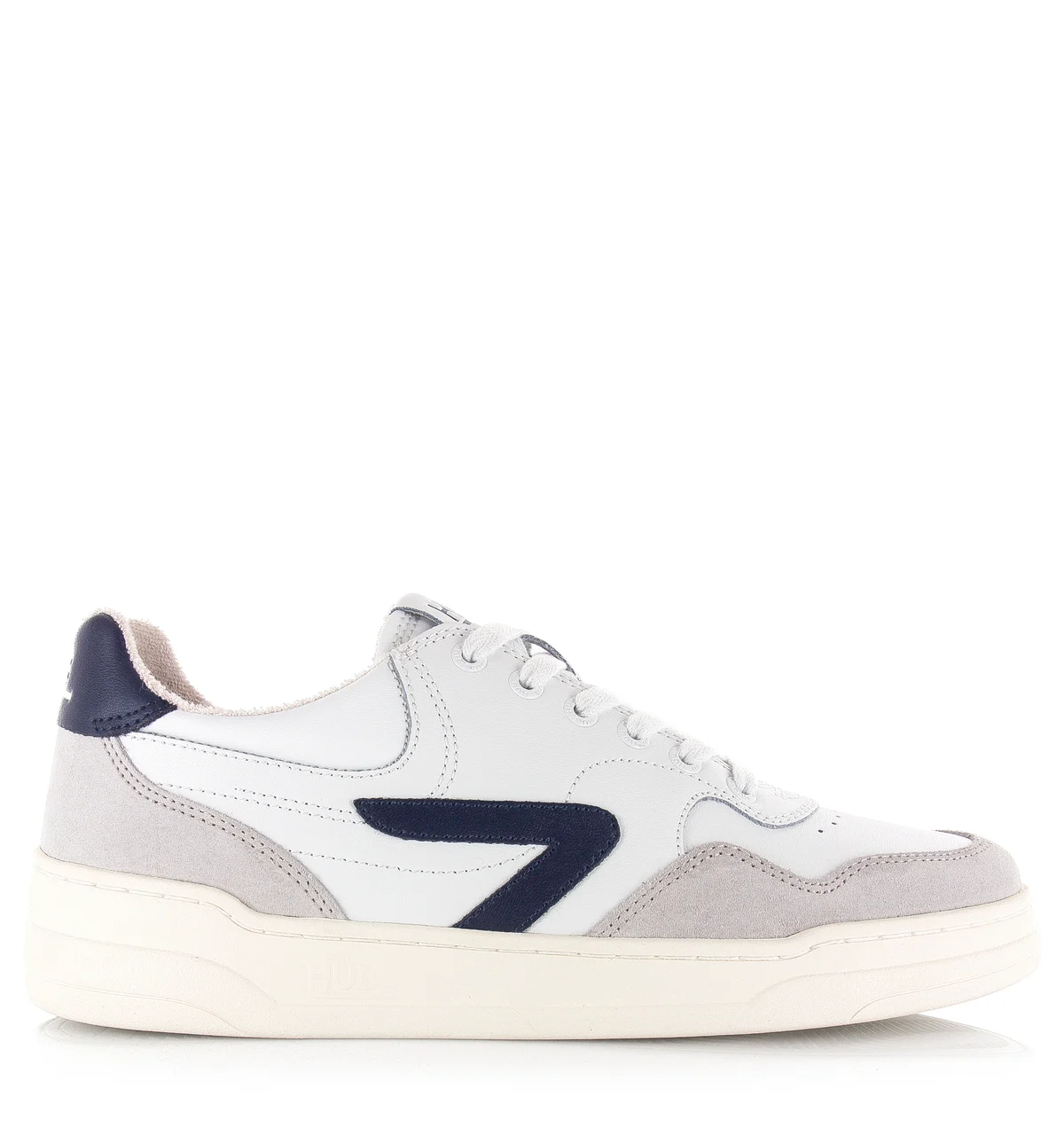 Hub  court | white/blue/ice/ivory lage sneakers heren