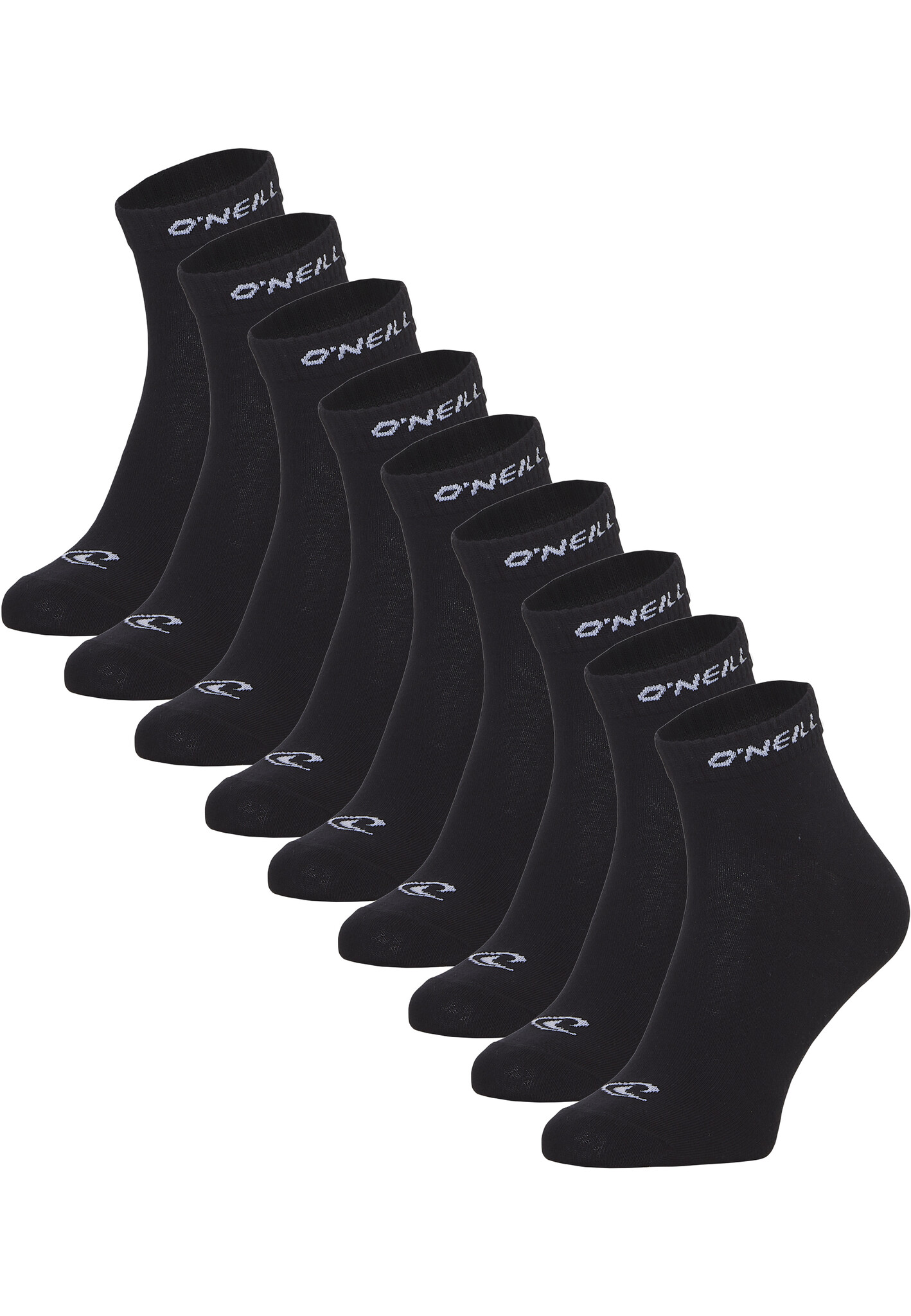 O'Neill Heren / dames enkelsokken quarter sokken 9-pack