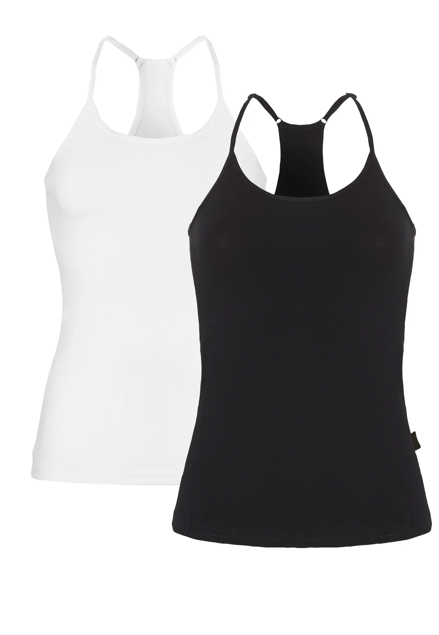 O'Neill Dames racerback top 2-pack wit/zwart