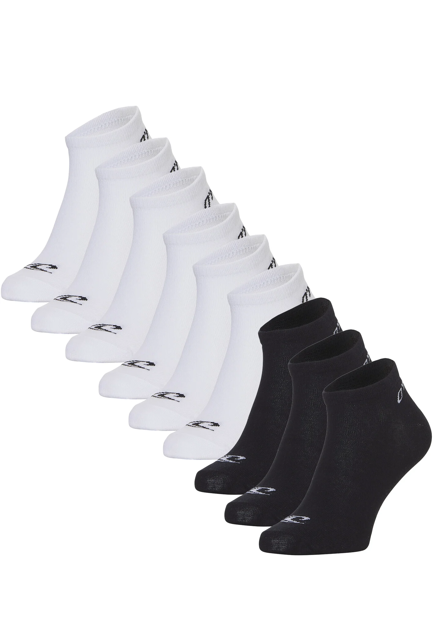 O'Neill Heren / dames sneakersokken 9-pack wit/zwart