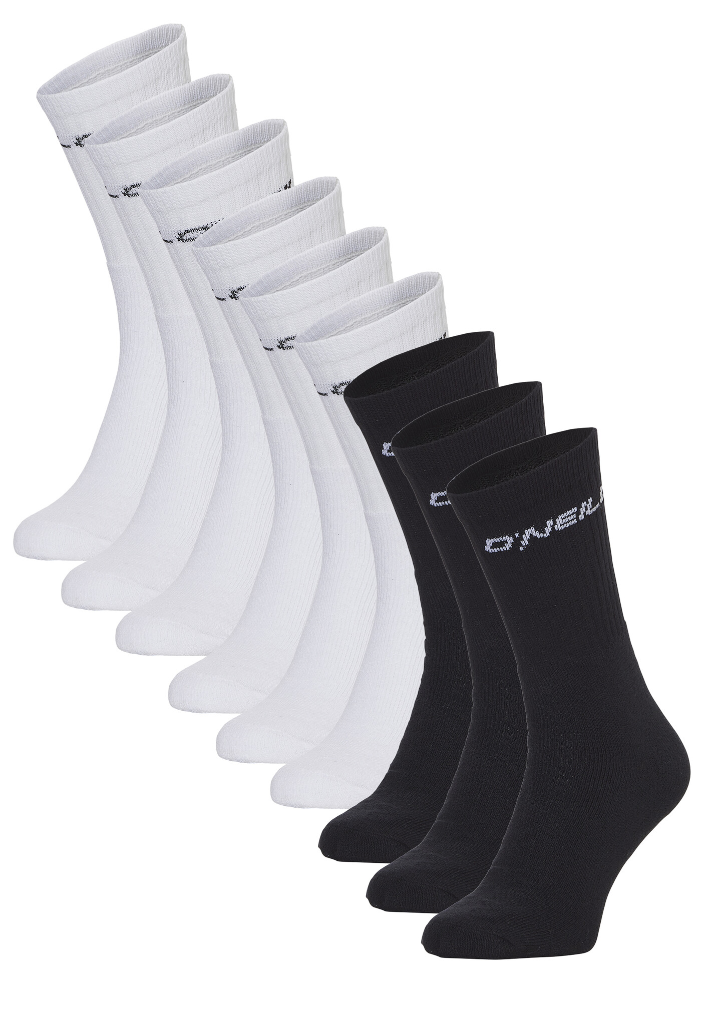 O'Neill Heren / dames sportsokken 9-pack wit/zwart