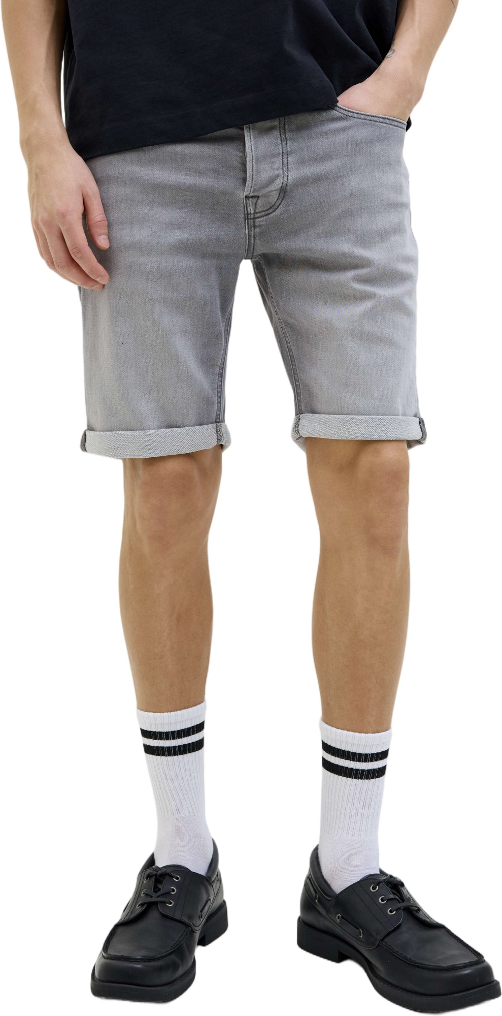 Jack & Jones Jjirick jjicon i.k. shorts ge 063 sn grey denim