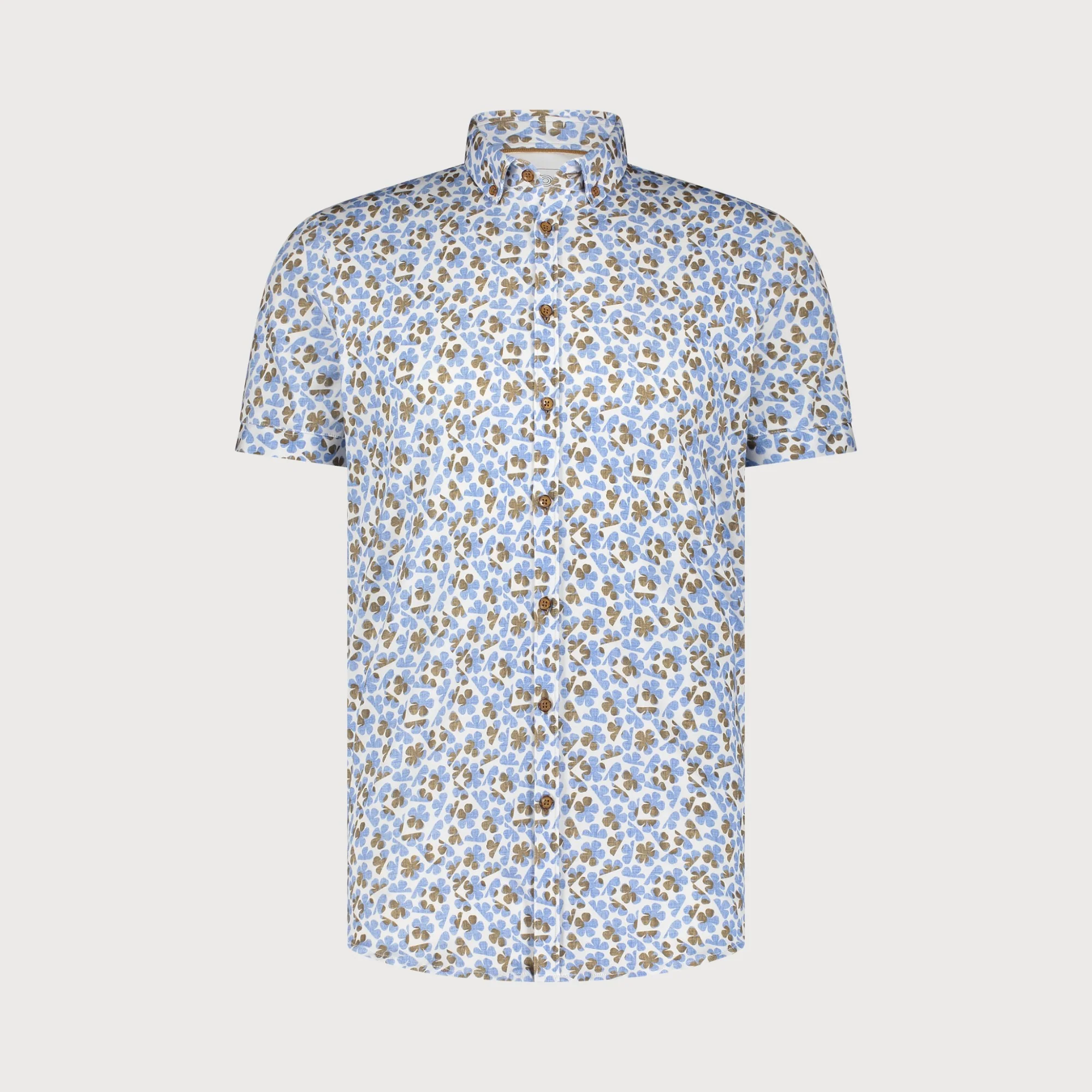 Blue Industry Het korte mouwen overhemd met bloemenprint |