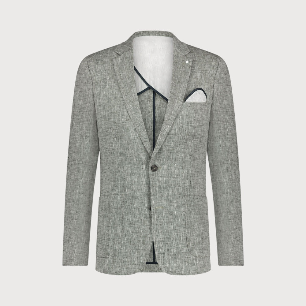 Blue Industry Cotton linnen colbert |