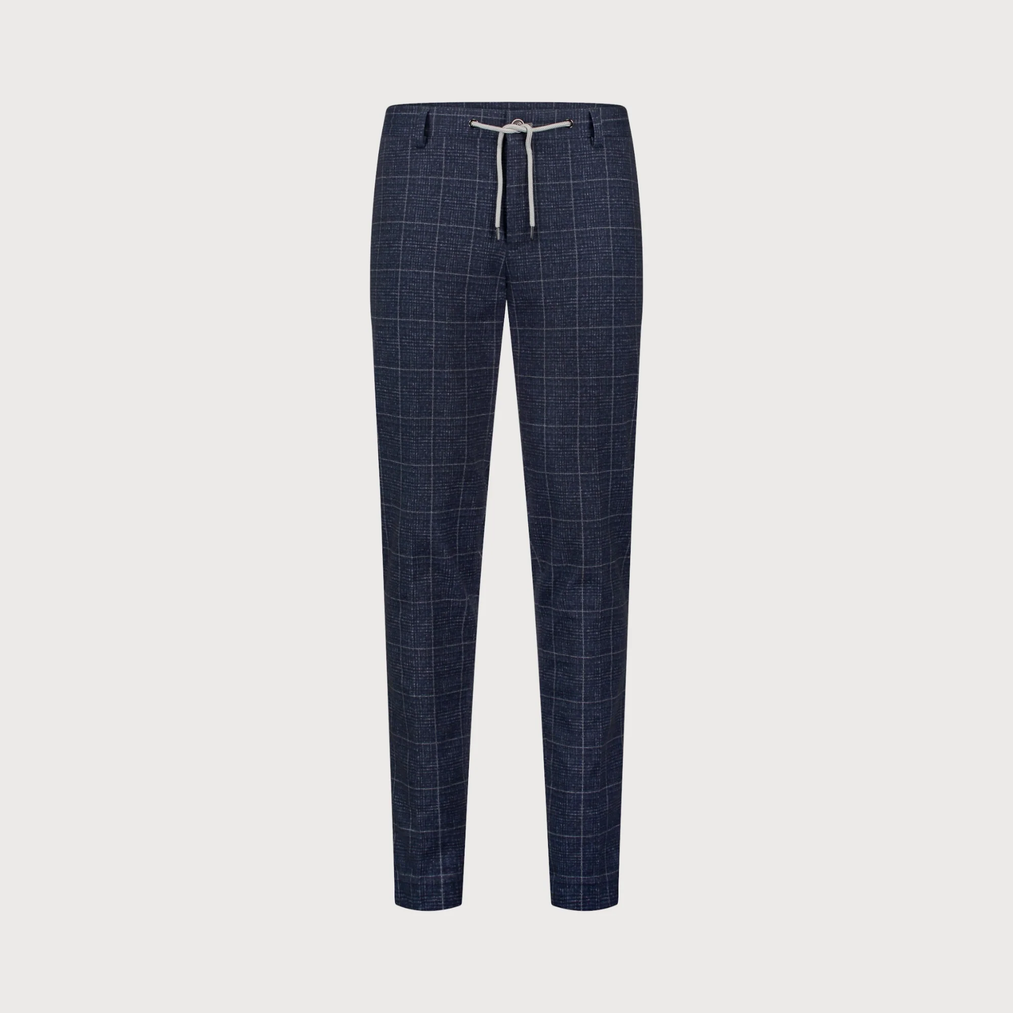 Blue Industry Jersey chino ruitmotief |