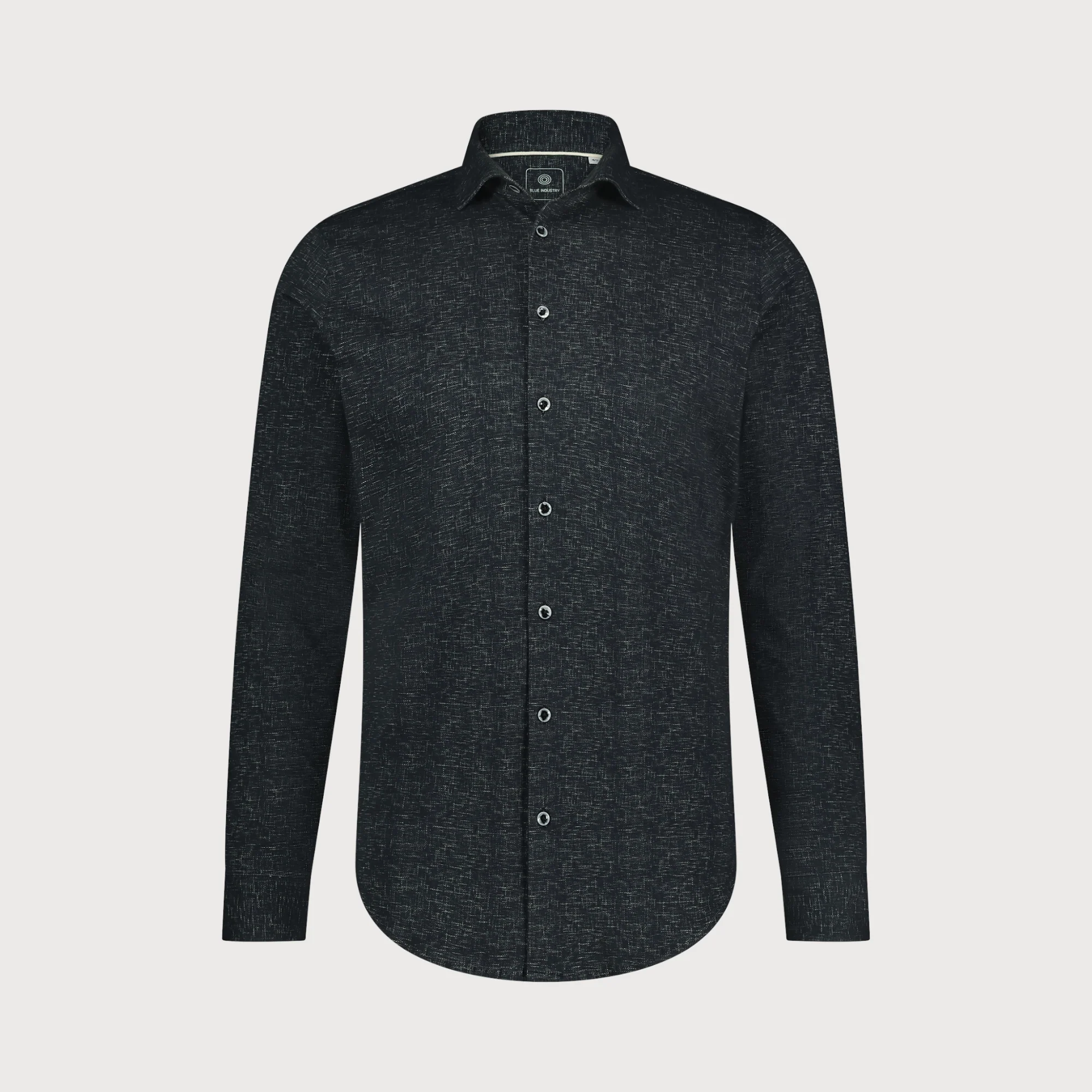 Blue Industry Melange effect overhemd |