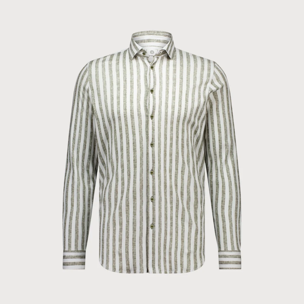 Blue Industry Streepmotief jersey overhemd |
