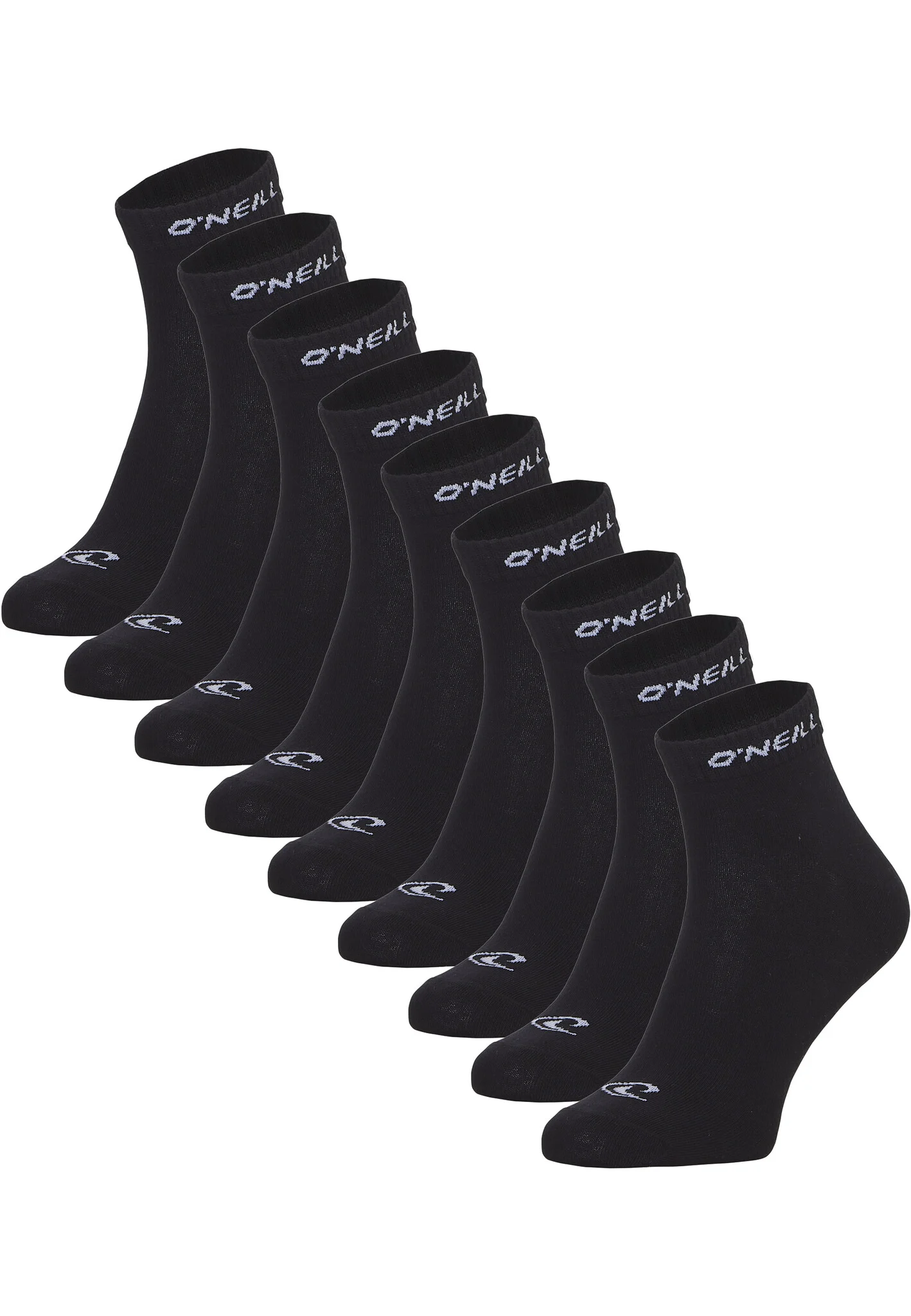 O'Neill Heren / dames enkelsokken quarter sokken 9-pack