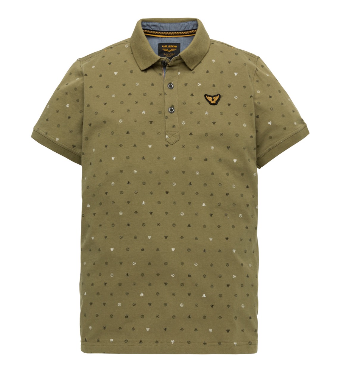 Jack & Jones Jprcceaston knit split neck ss sn olijf