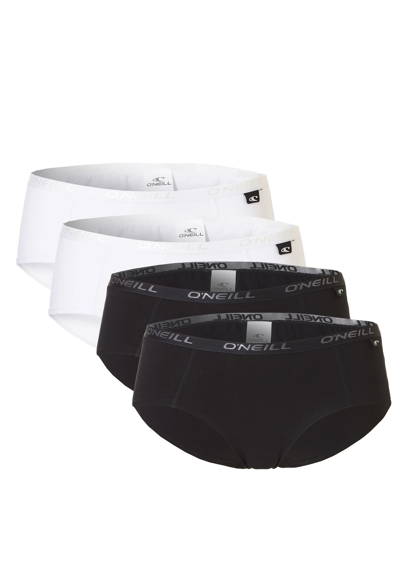 O'Neill Dames hipsters 4-pack wit/zwart