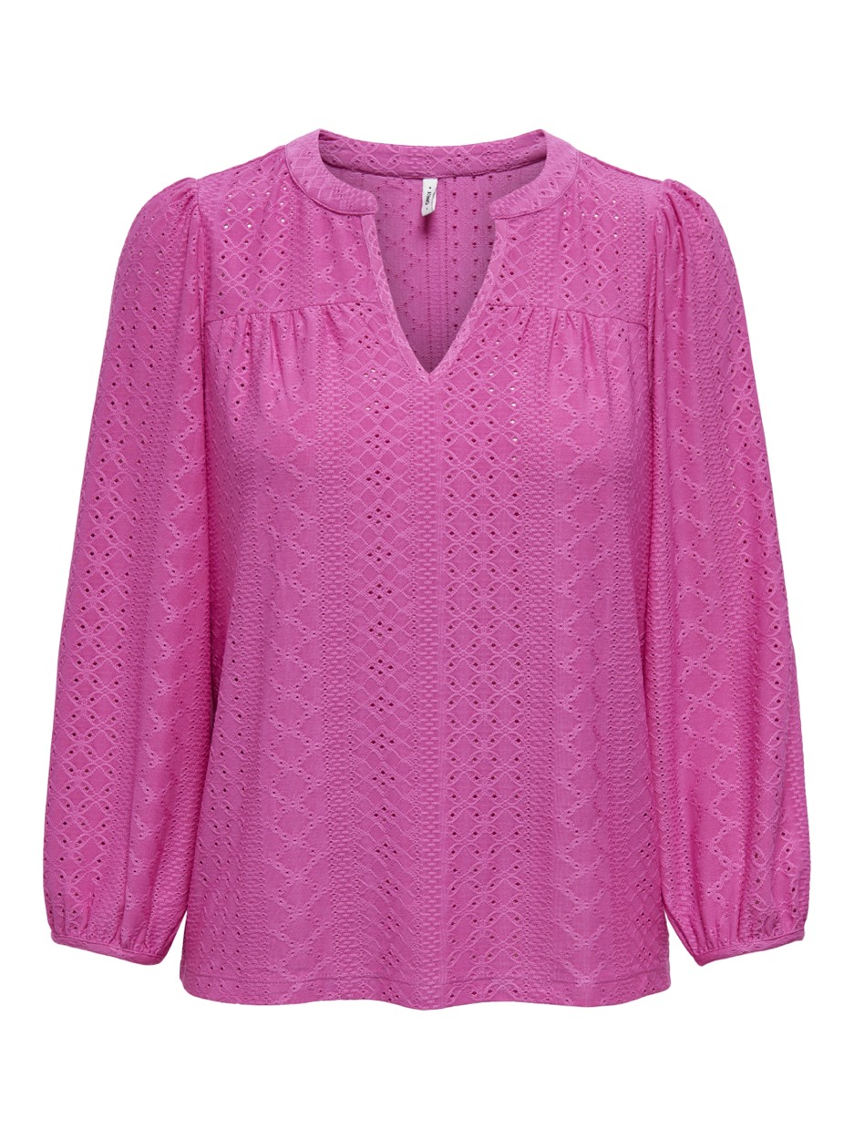 Only Onlsandra ls split top jrs fuchsia