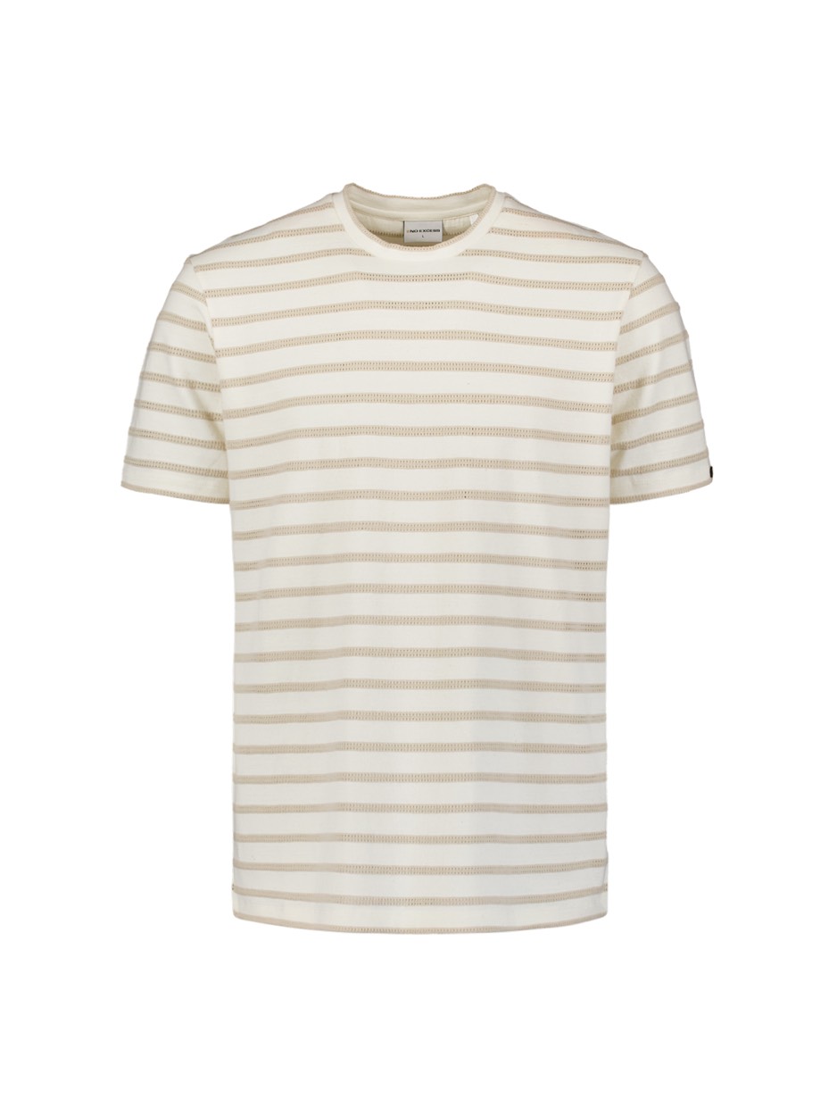 No Excess heren t-shirts t-shirts 5339.08.0010 ecru dessin