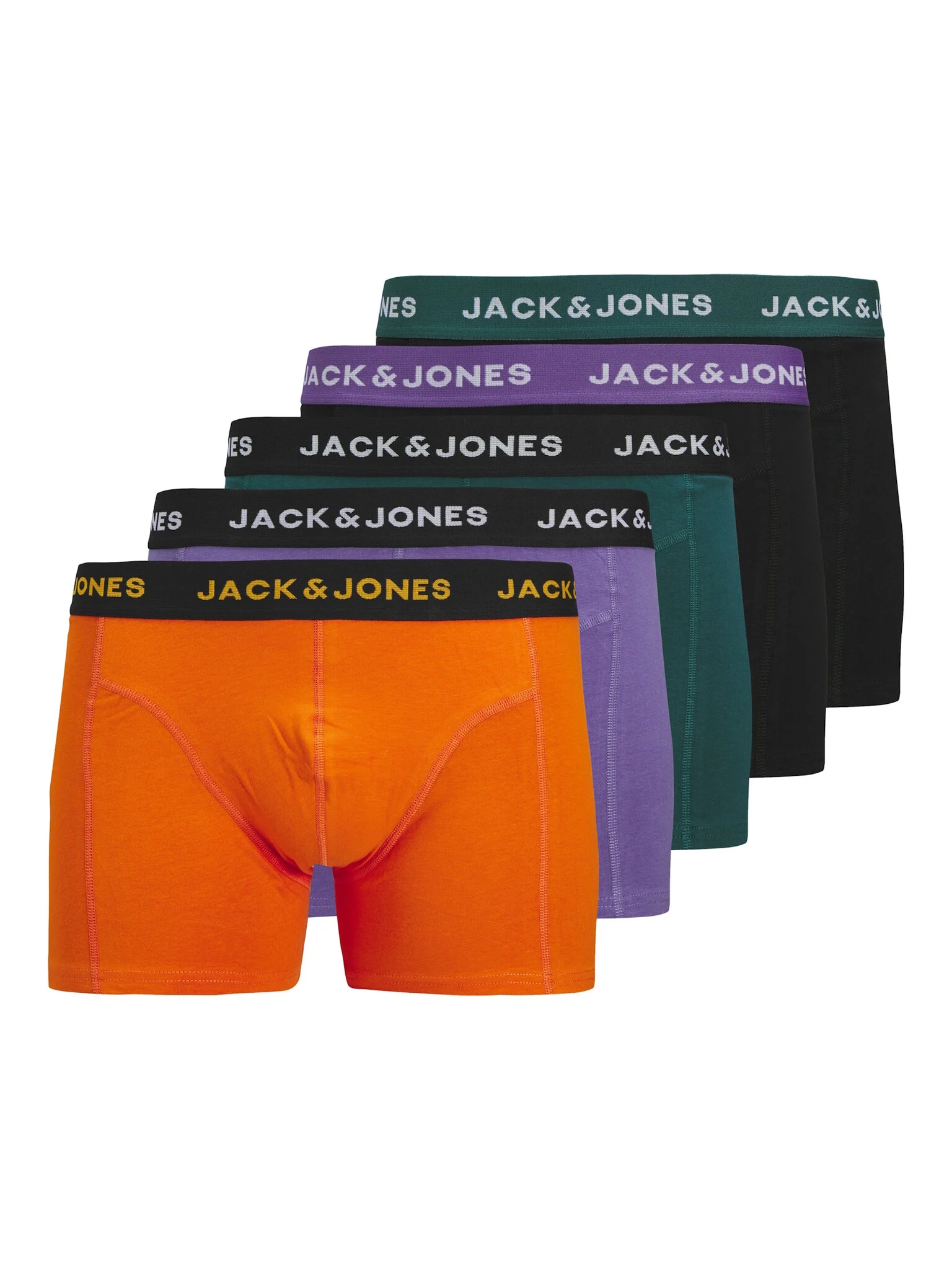 Jack & Jones Heren plus size boxershorts trunks jacben 5-pack color