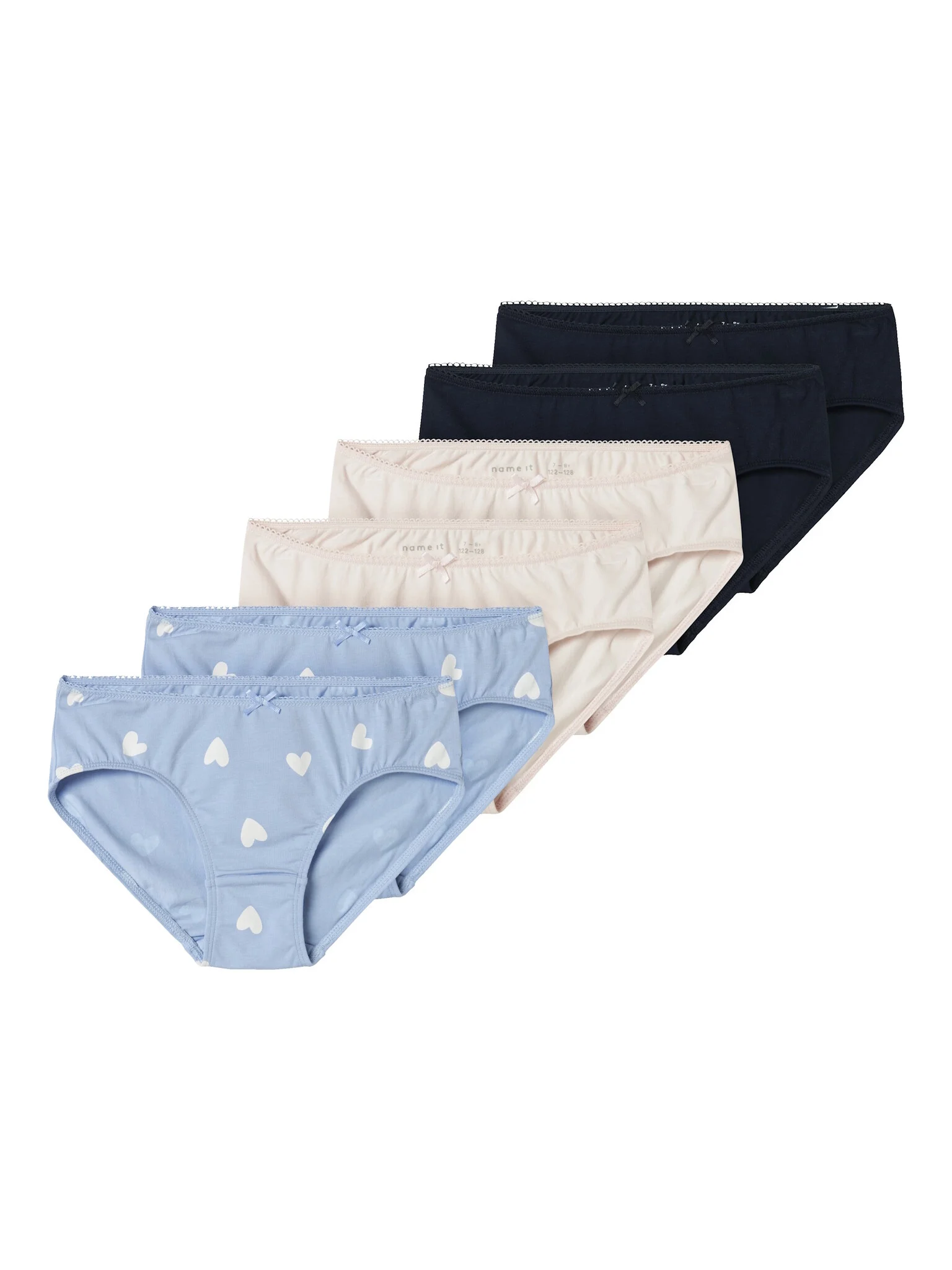 Name It Meisjes slips nkfbriefs hartjes 6-pack multicolor