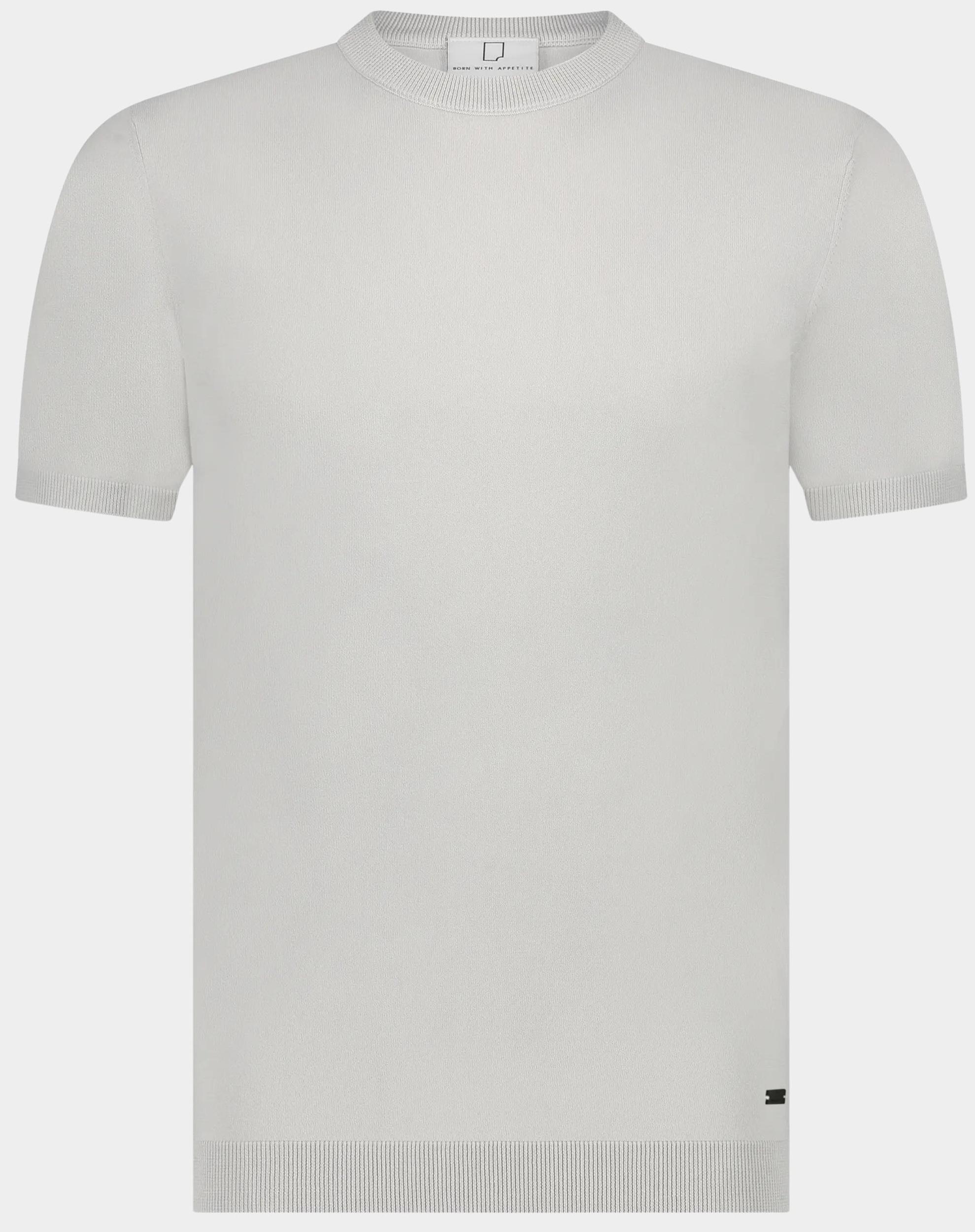 Born with Appetite T-shirt korte mouw wake knitted t-shirt 25108wa35/920 mist