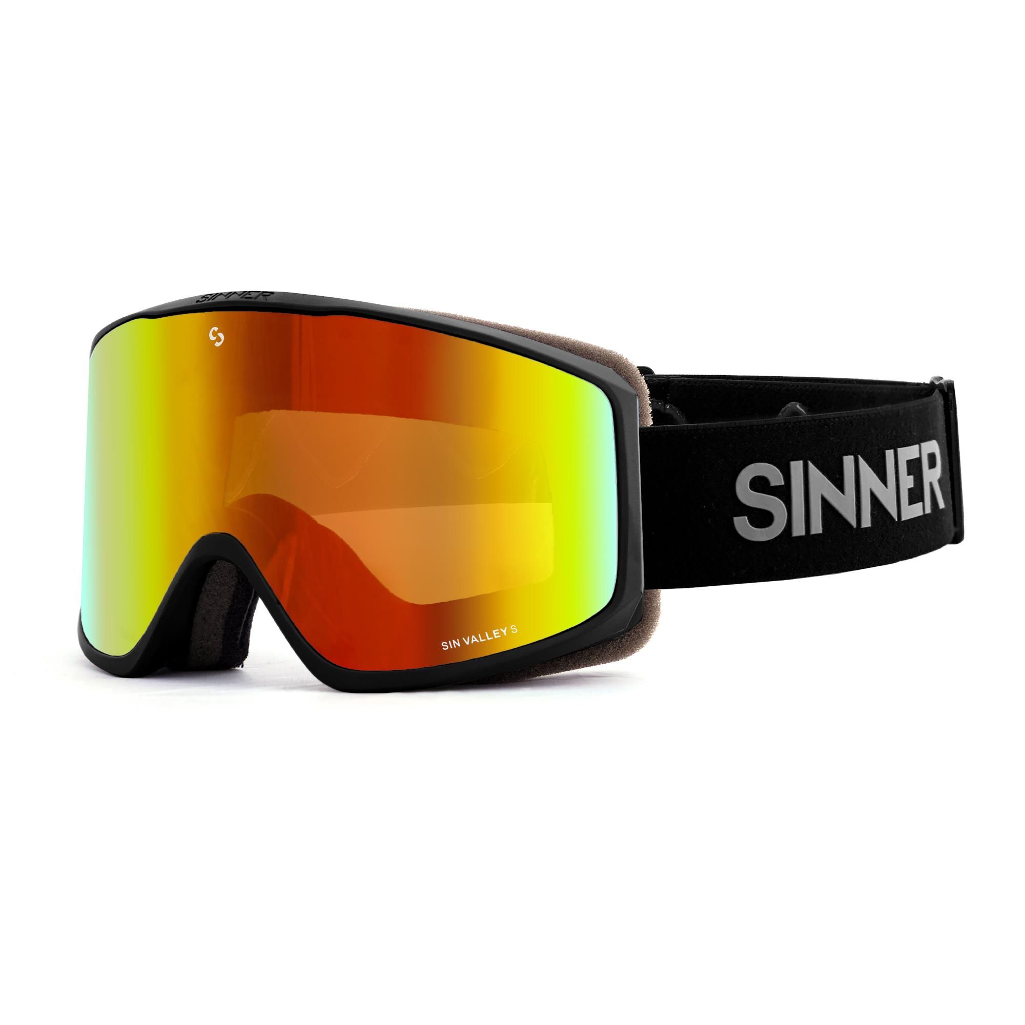 Sinner *sin valley s mt blk-d or oil+d pk skibril black/black/white