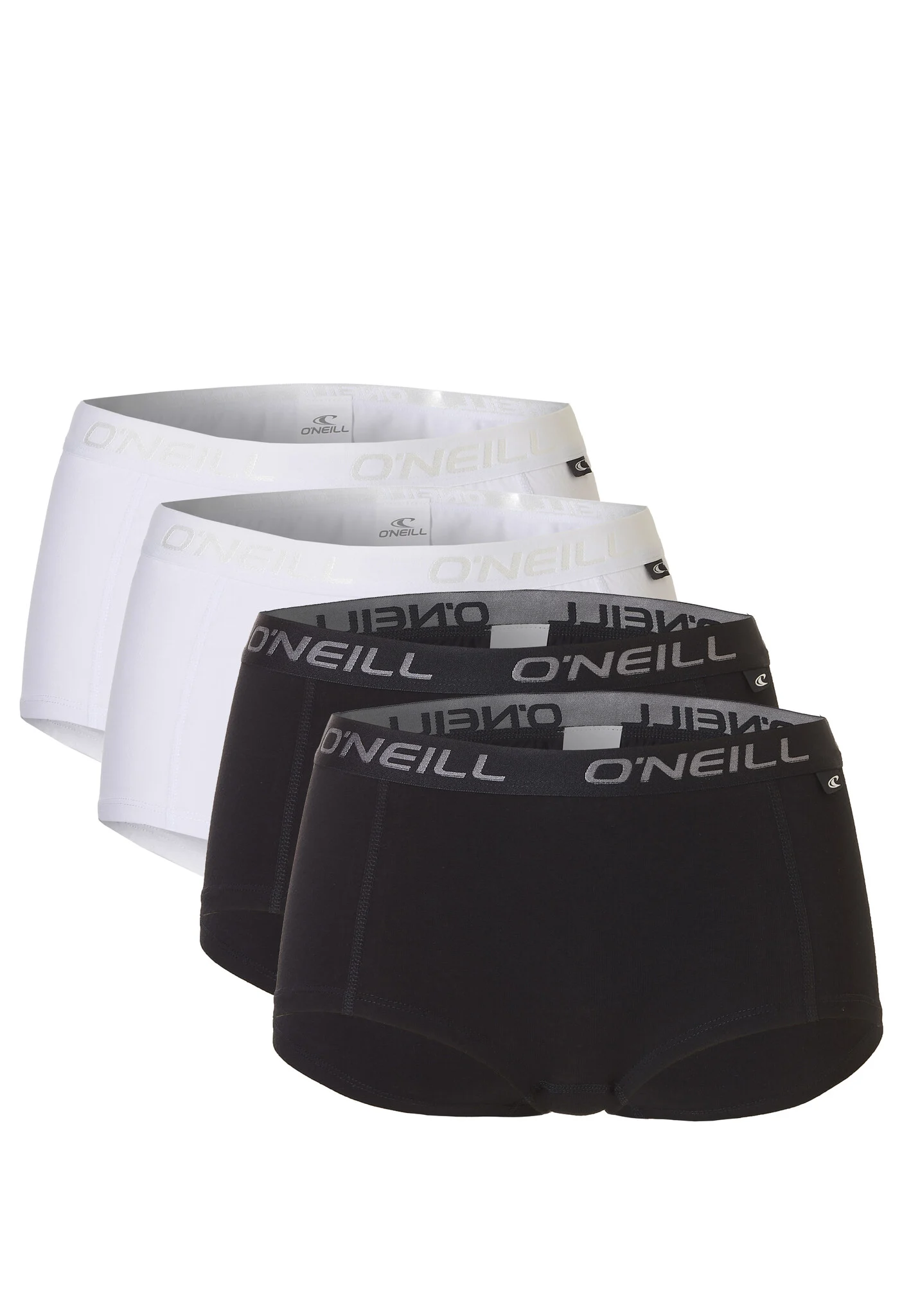 O'Neill Dames boxershorts 4-pack wit/zwart