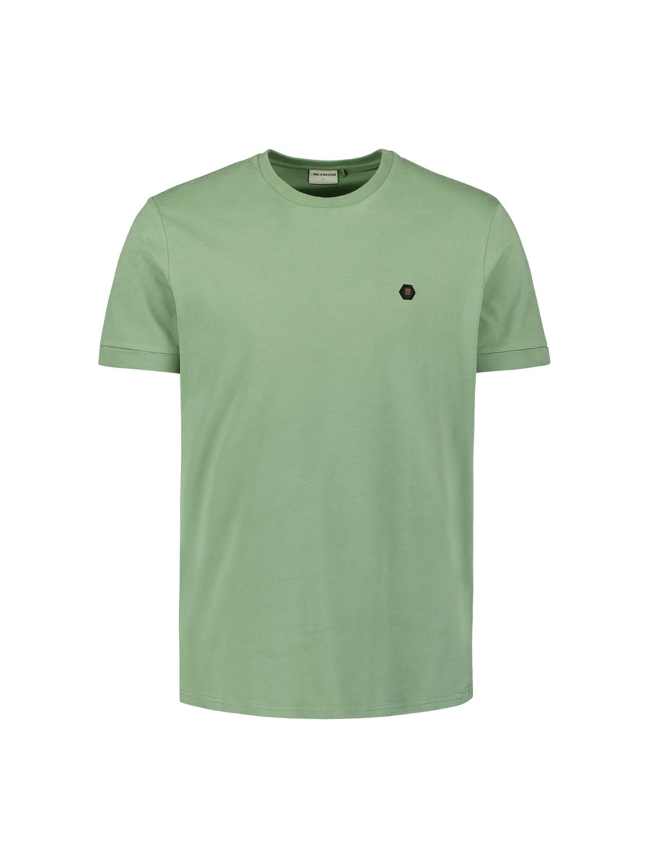 No Excess T-shirt crewneck peached with linen -