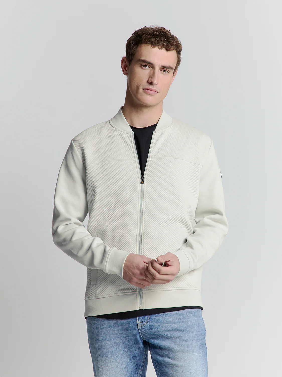 No Excess Heren vest 27100119 017 chalk