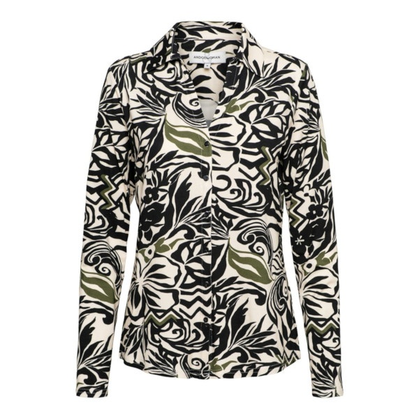 &Co Woman Blouse vayen leaf black multi