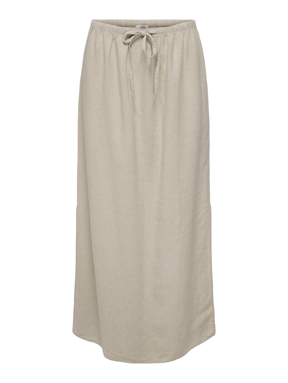 Jacqueline de Yong Jdysay mw maxi slit skirt wvn noos beige