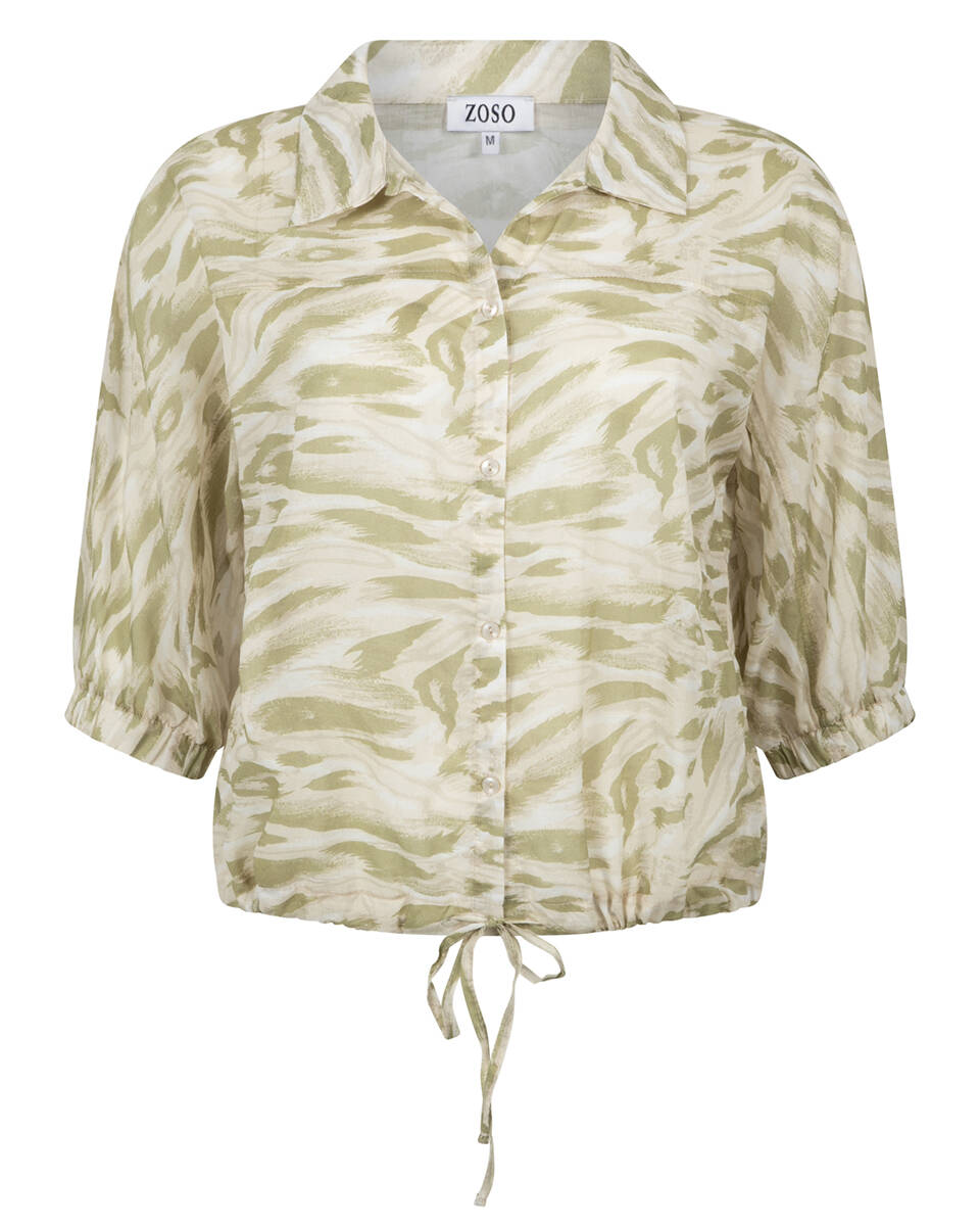 Zoso Blouse korte mouw leonie
