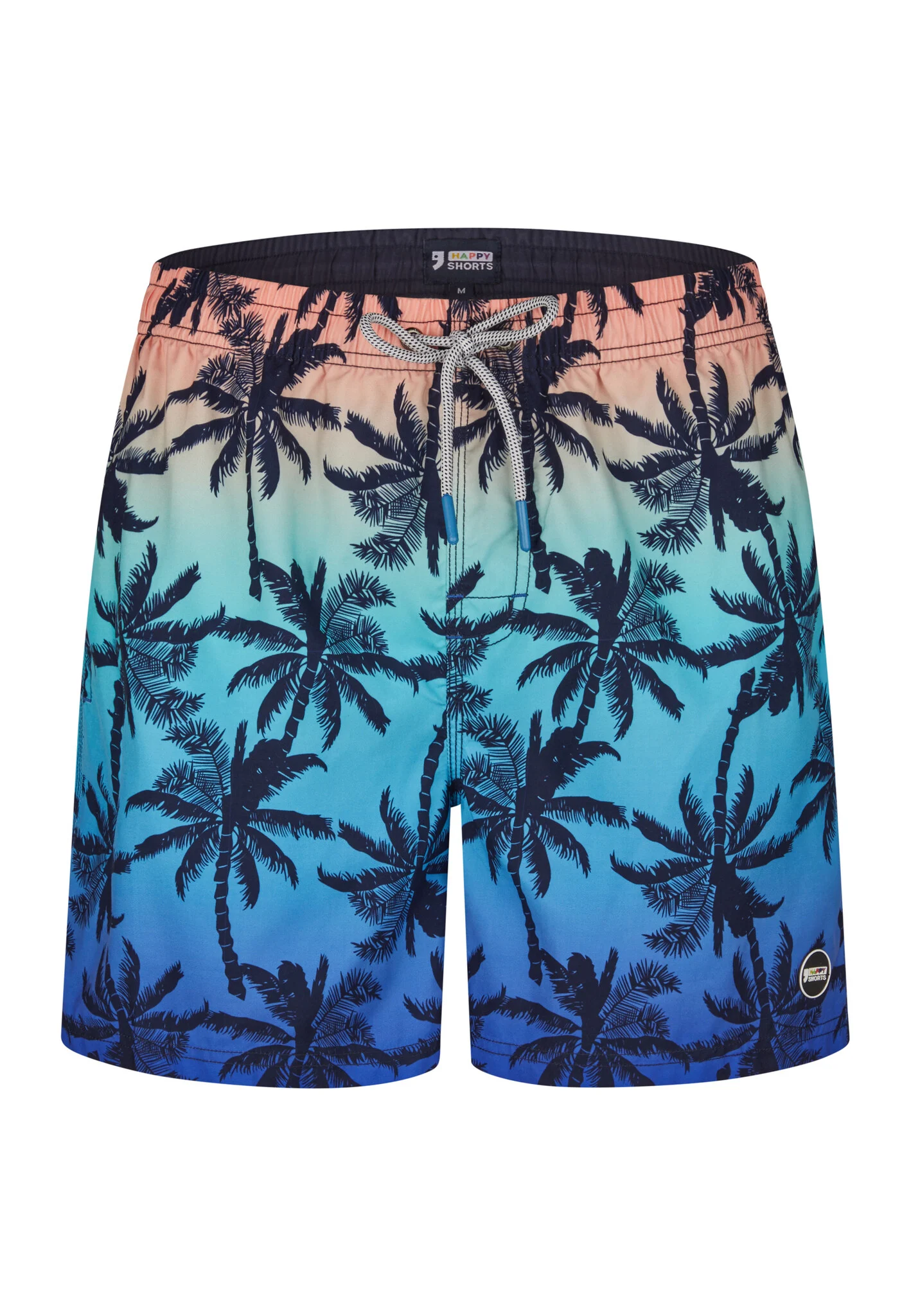 Happy Shorts Heren zwemshort palmbomen colorflow print