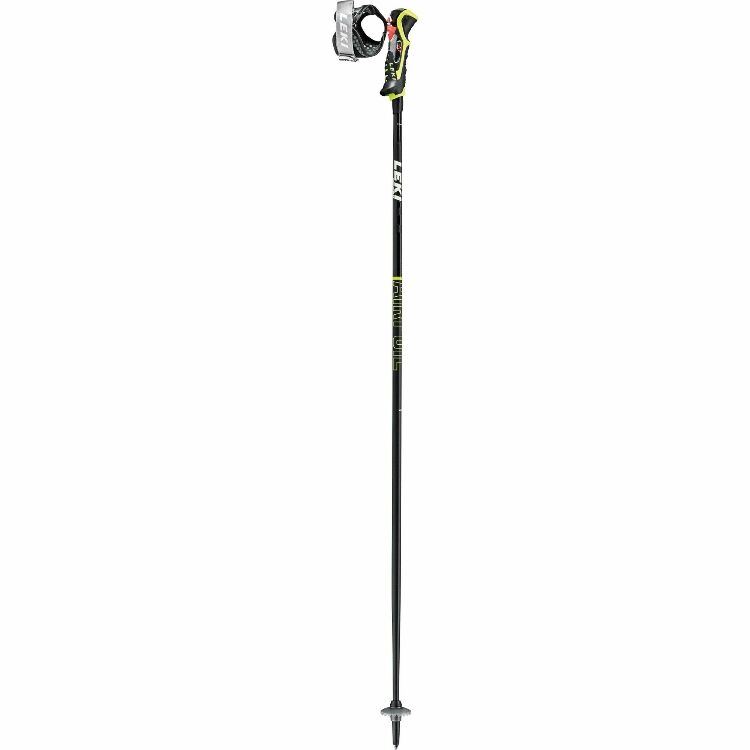 Leki airfoil 3d black/palegreen/whi skistokken heren black/black/white