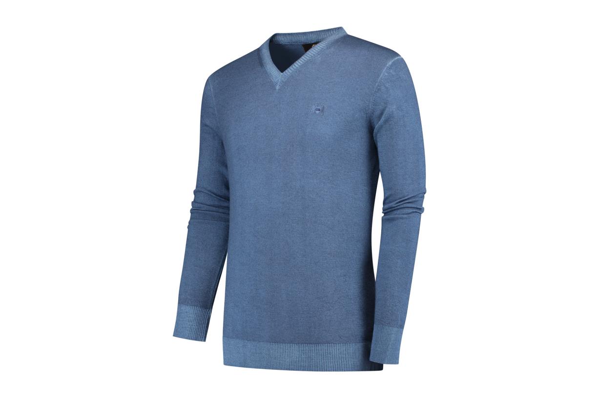 Circle of Gentlemen Archi 100% merino v-neck pullover
