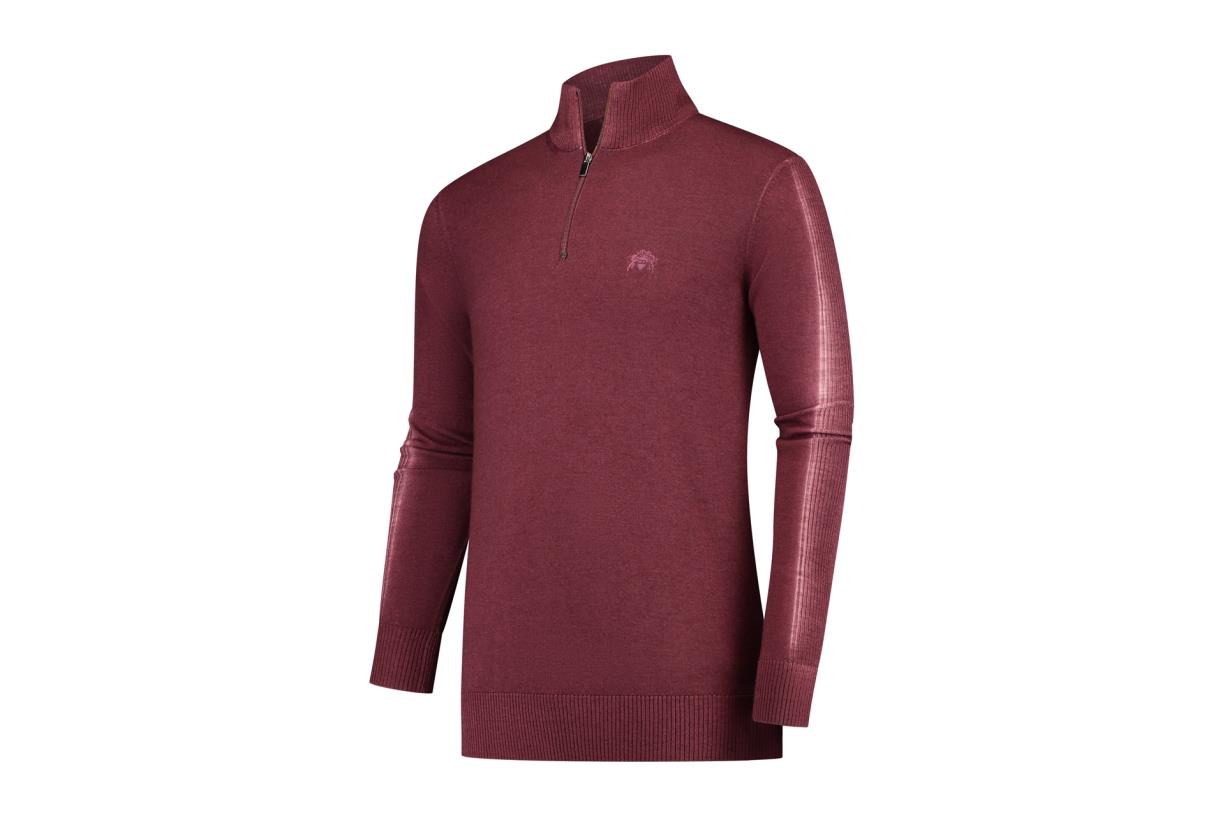 Circle of Gentlemen Angelo 100% merino pullover met rits