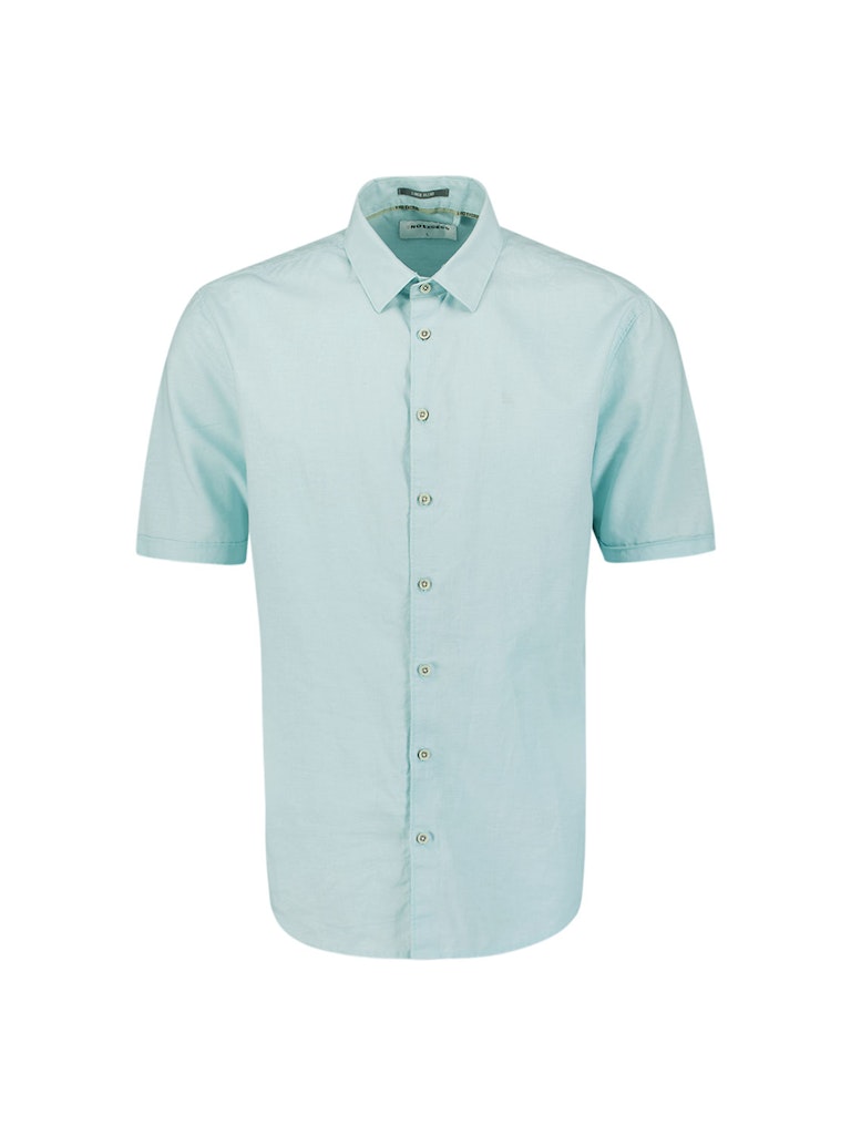 No Excess 27480321sn shirt short sleeve solid with linen