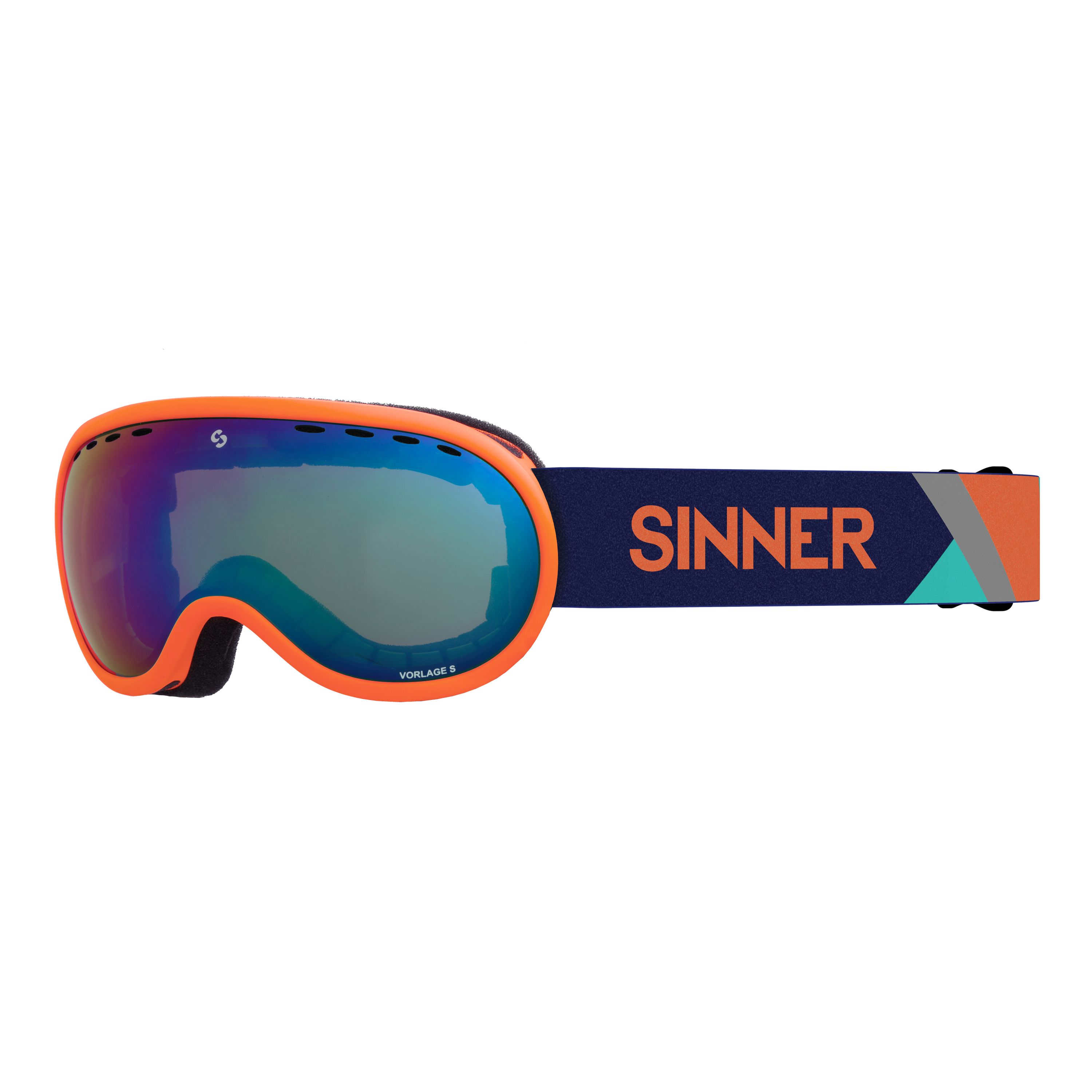 Sinner vorlage skibril oranje-multicolour