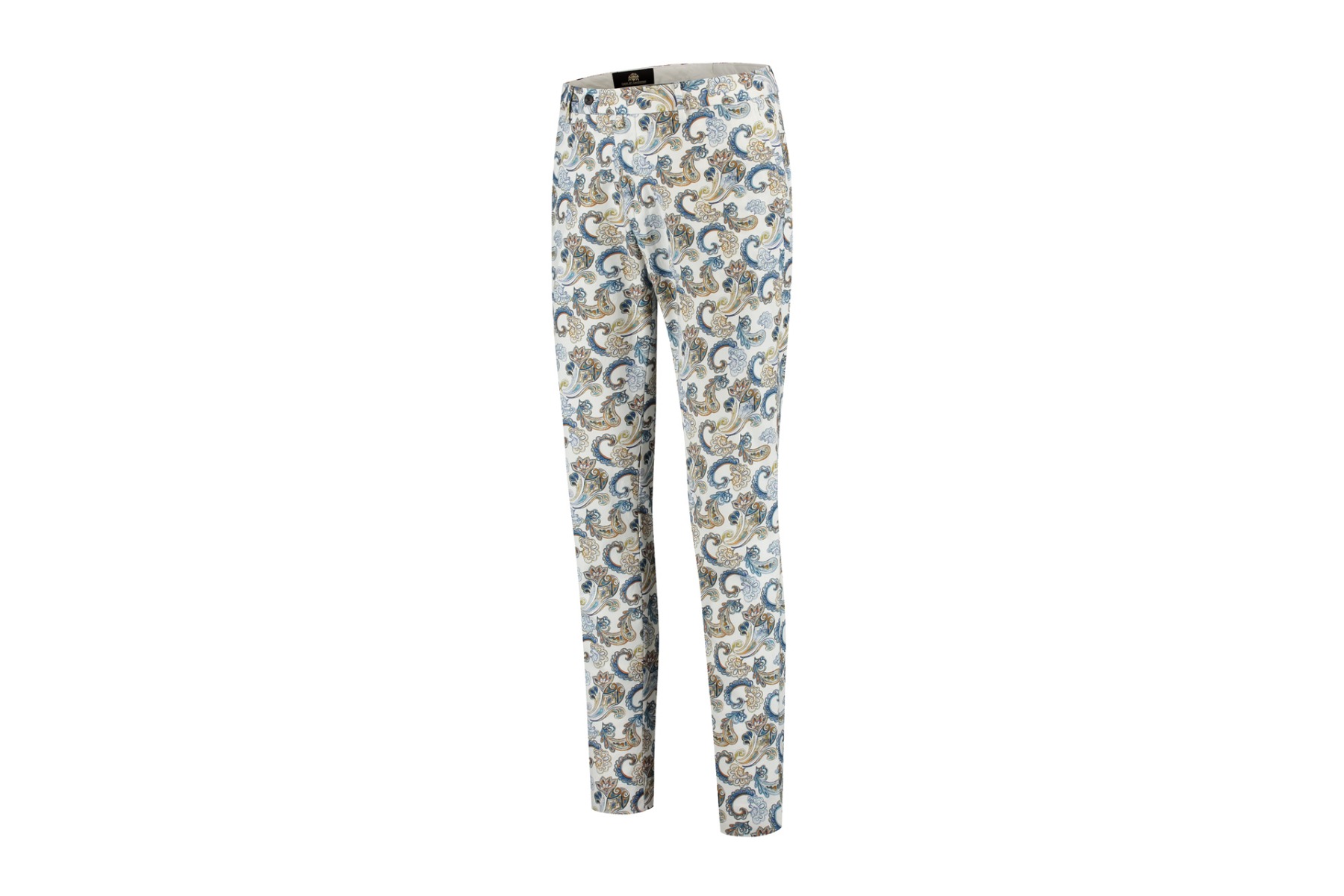 Circle of Gentlemen Nassau flatfront comfortabele chino met stretch allover print