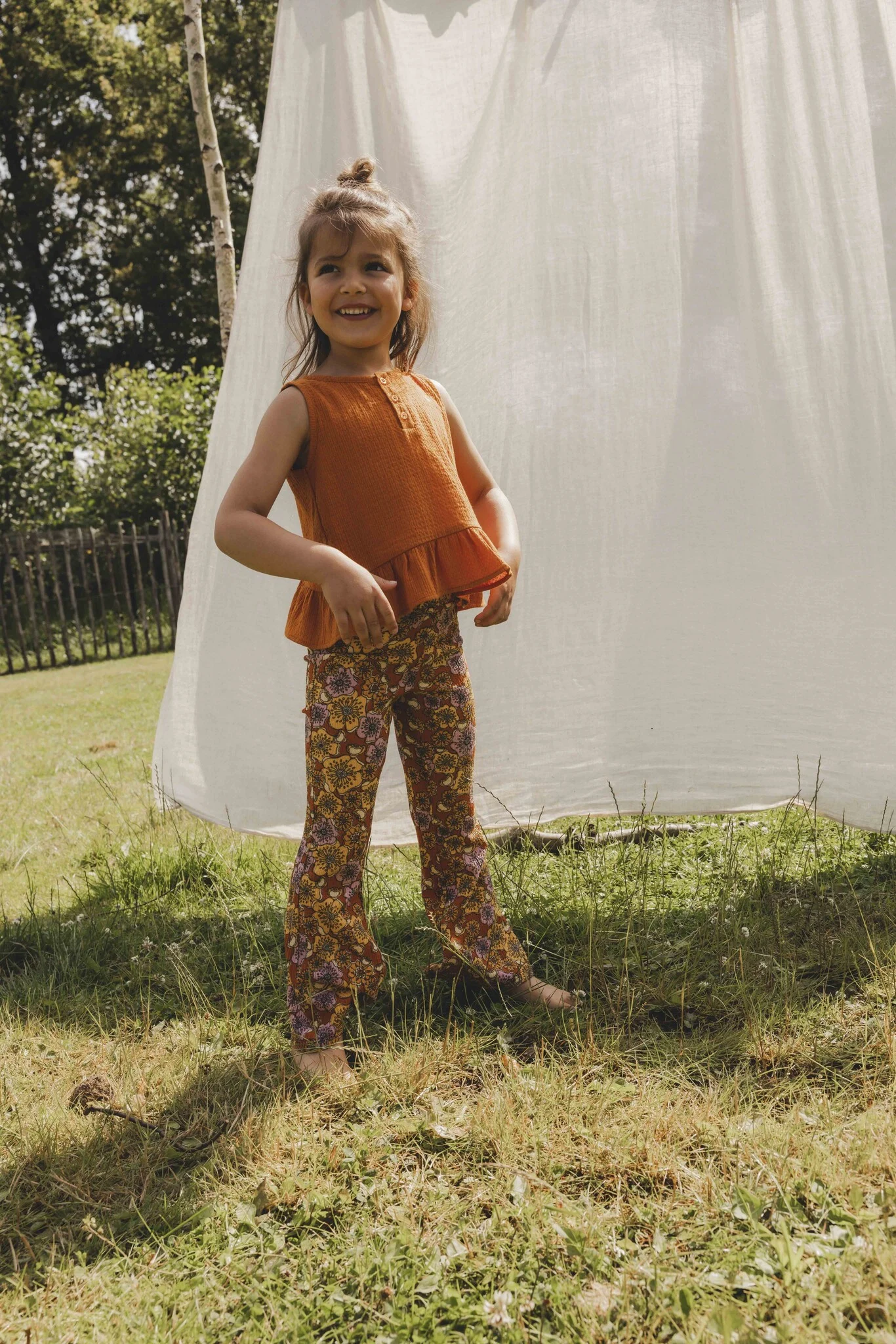 Looxs Revolution Flared broek retro vibes voor meisjes in de kleur