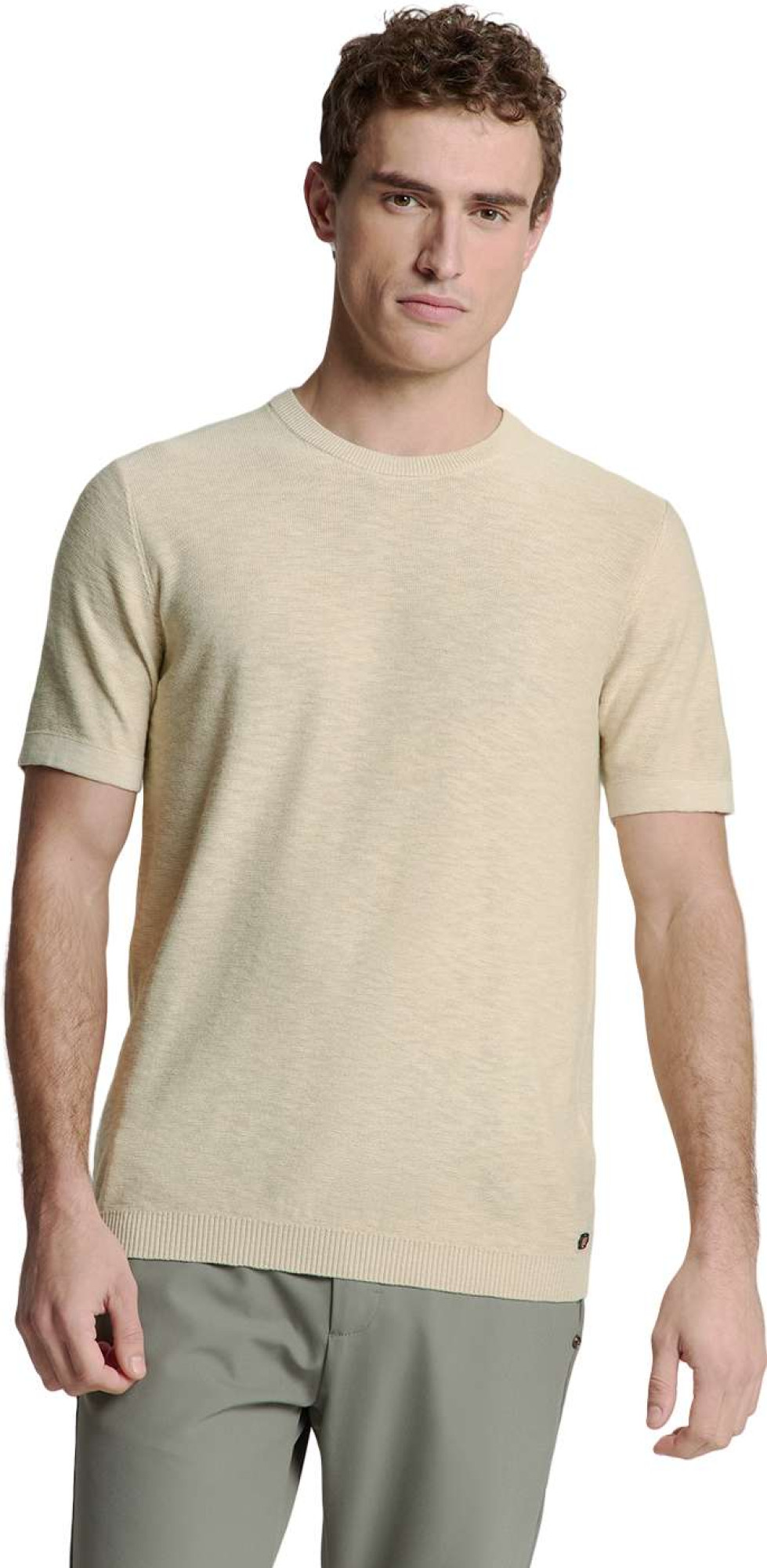 No Excess Pullover short sleeve crewneck soli cement