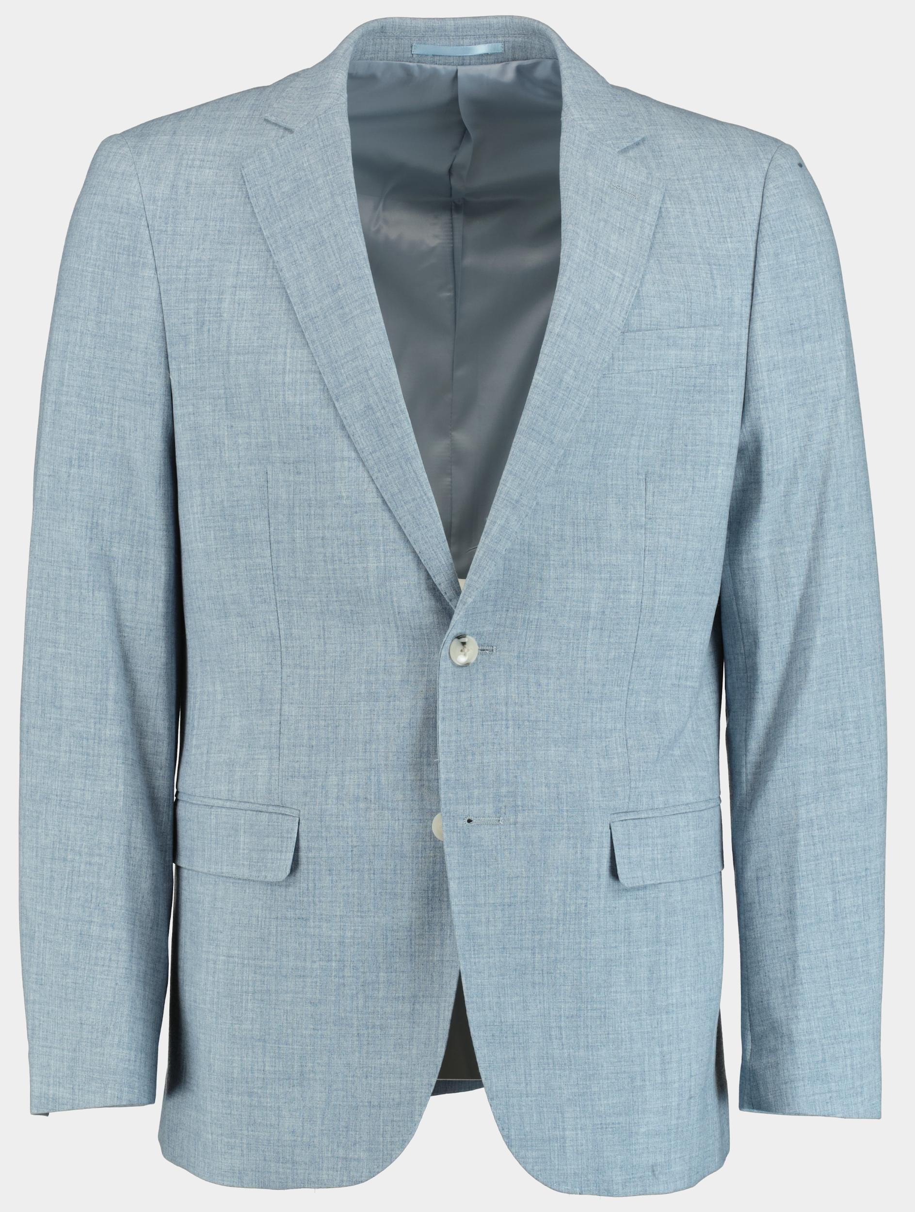 Bos Bright Blue Kostuum linnen look 3-delig sb2-block 8 nyg-h65843/l.